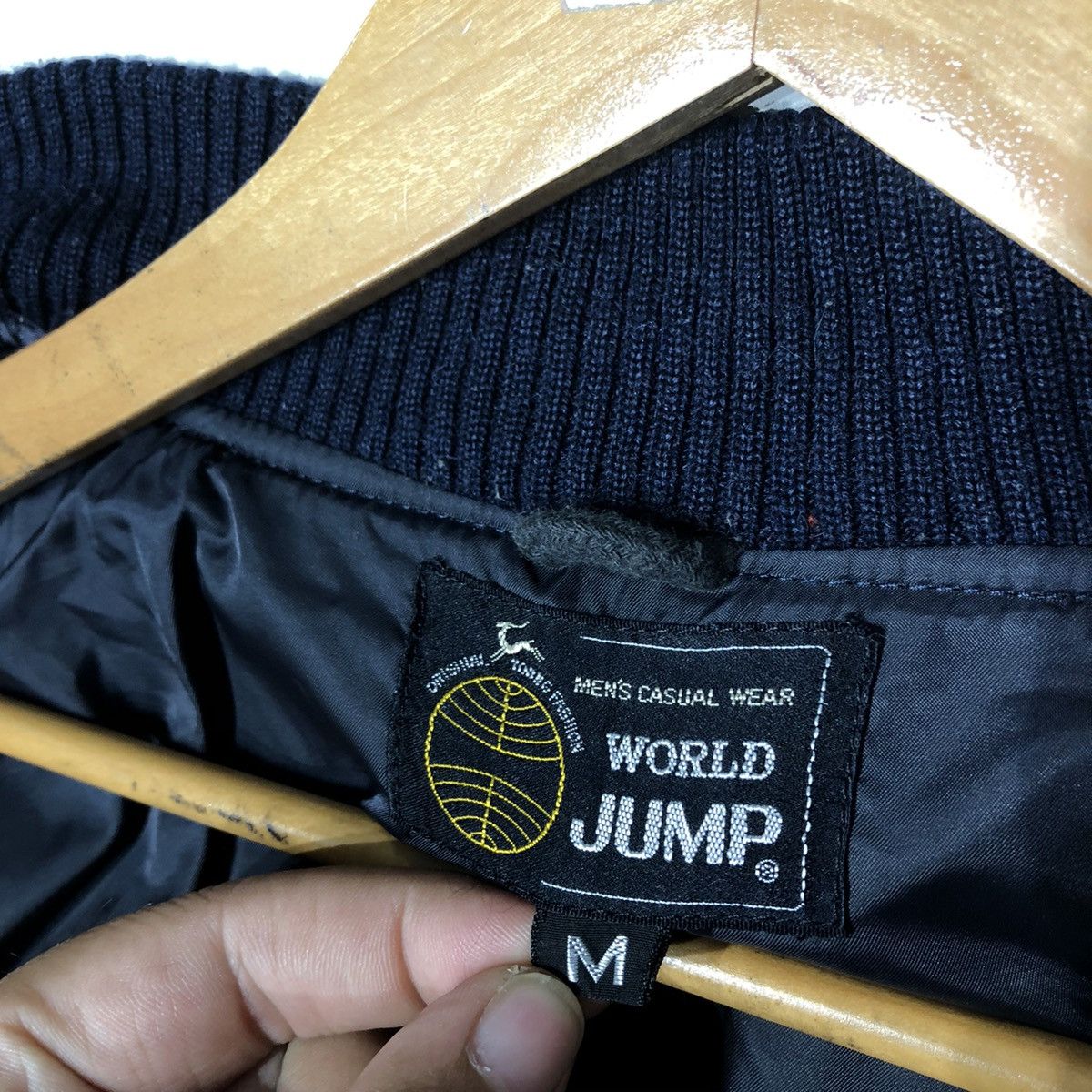 Japanese Brand WORLD JUMP VARSITY JACKET Size US M / EU 48-50 / 2 - 9 Thumbnail
