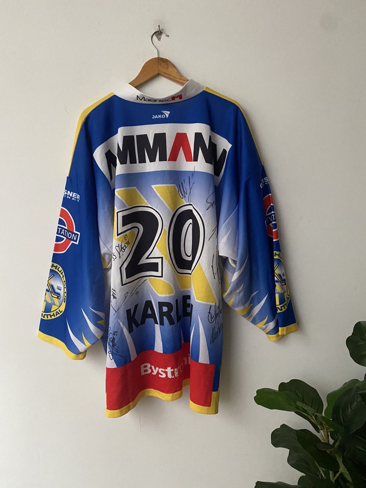 Vintage Rare Marantec Hockey Jersey sign all players Size US XXL / EU 58 / 5 - 2 Thumbnail