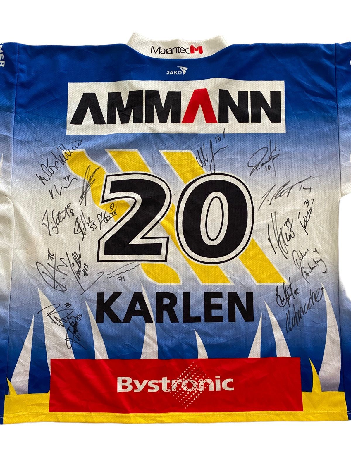 Vintage Rare Marantec Hockey Jersey sign all players Size US XXL / EU 58 / 5 - 4 Thumbnail