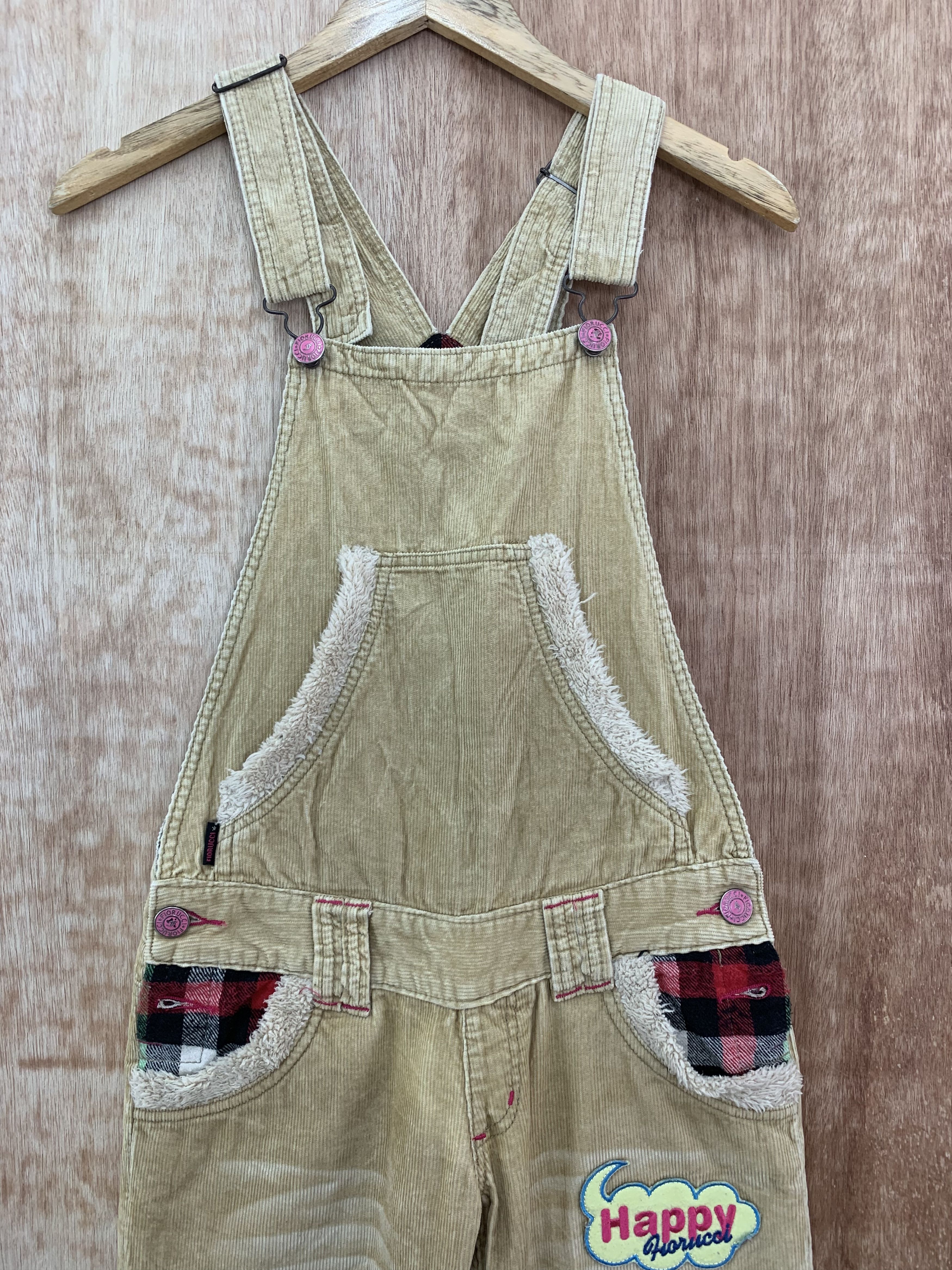 Japanese Brand Overalls Fiorucci Patches Vintage Conduroy Streetwear Size US 28 / EU 44 - 2 Thumbnail