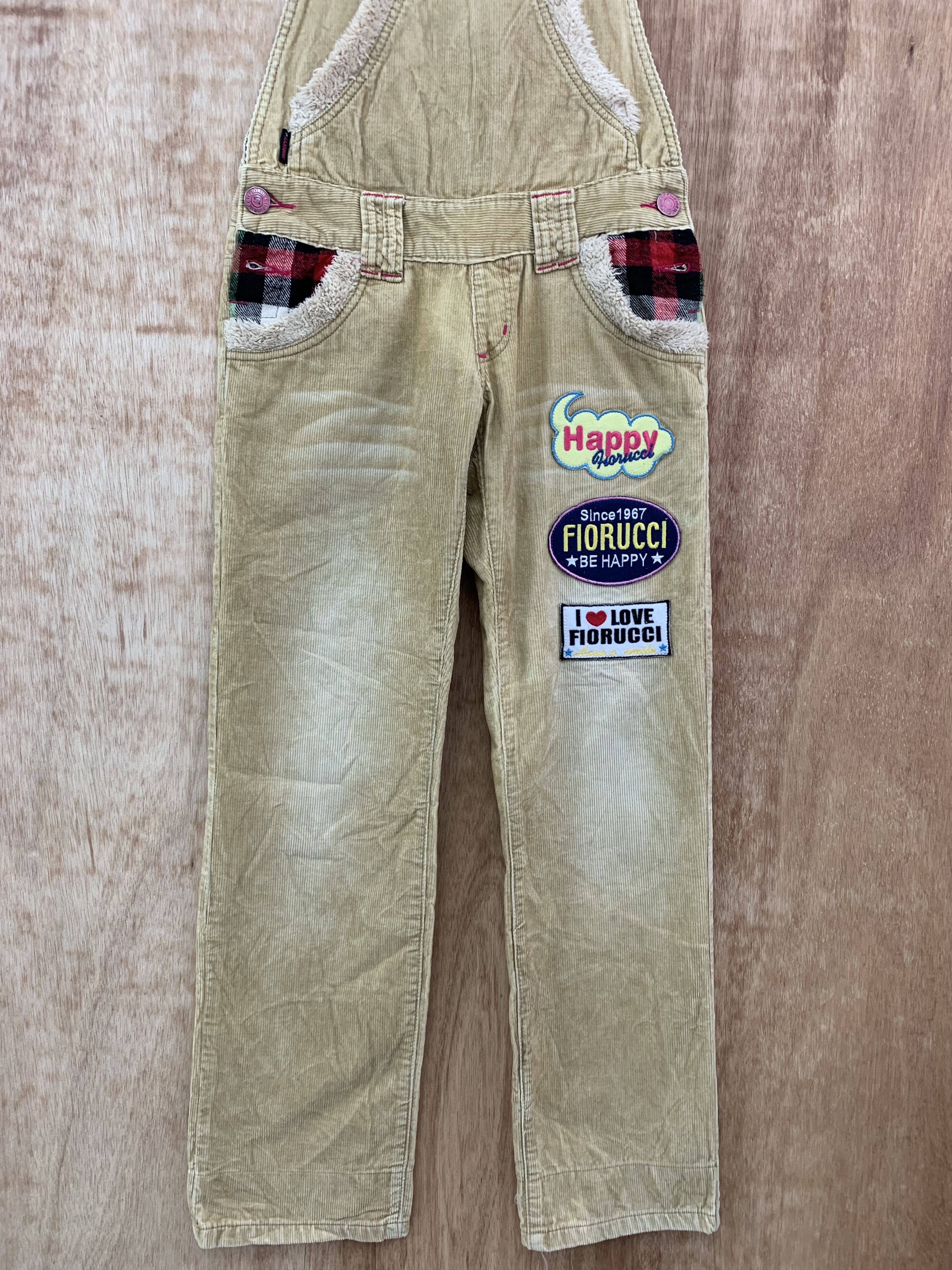 Japanese Brand Overalls Fiorucci Patches Vintage Conduroy Streetwear Size US 28 / EU 44 - 3 Thumbnail