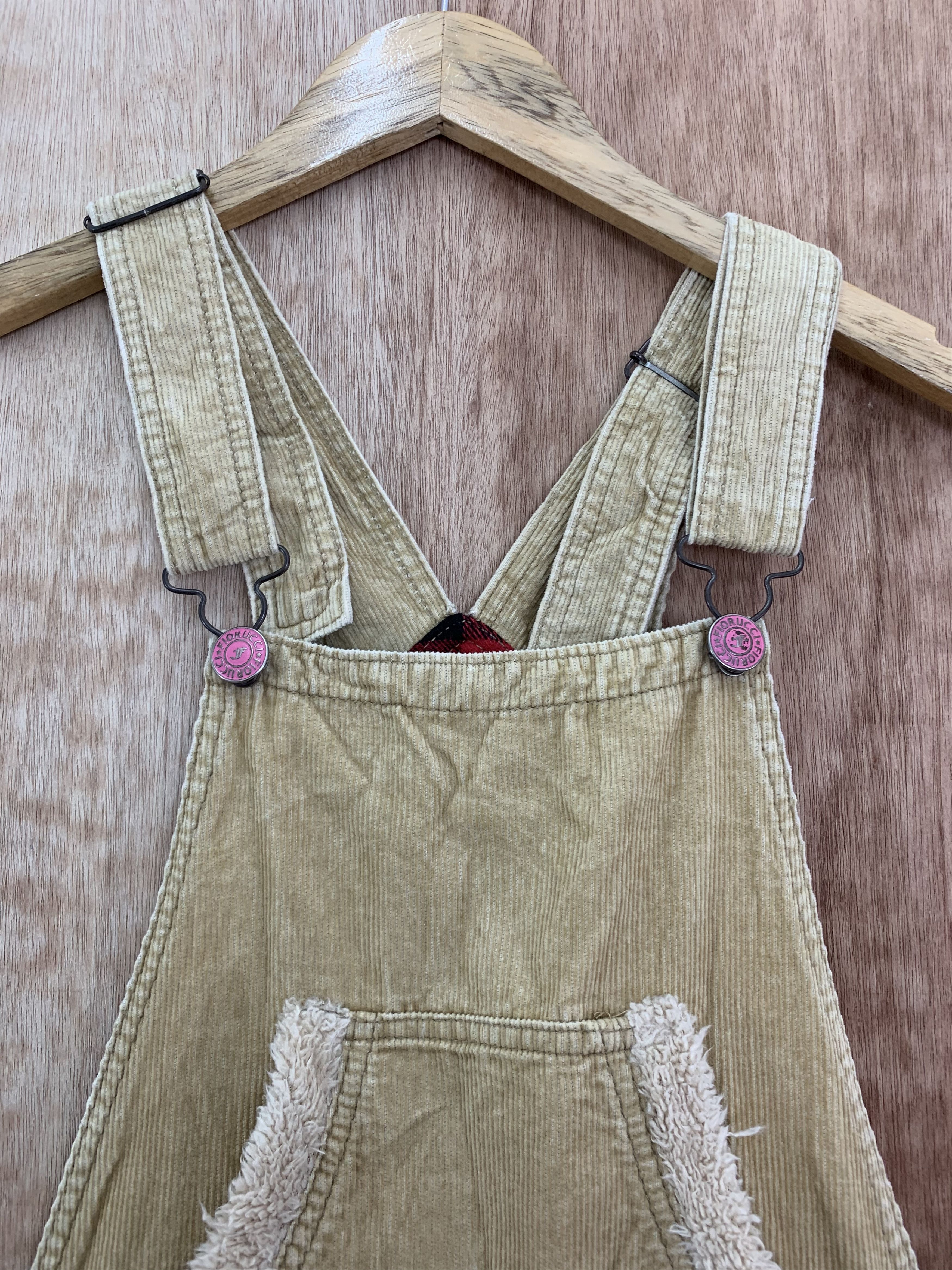 Japanese Brand Overalls Fiorucci Patches Vintage Conduroy Streetwear Size US 28 / EU 44 - 18 Thumbnail