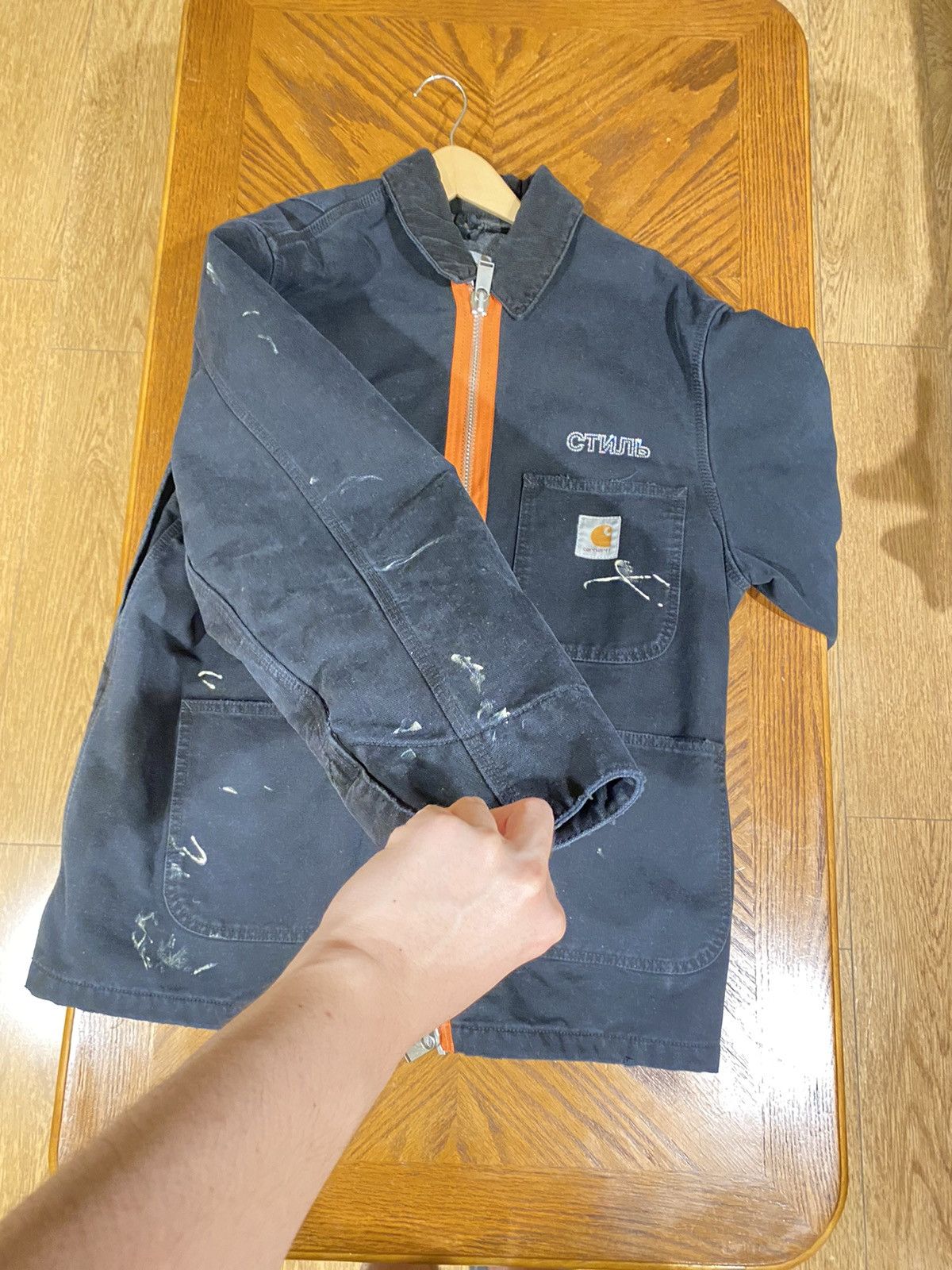 Carhartt × Heron Preston heron preston long detroit crystal work jacket Size US M / EU 48-50 / 2 - 4 Thumbnail