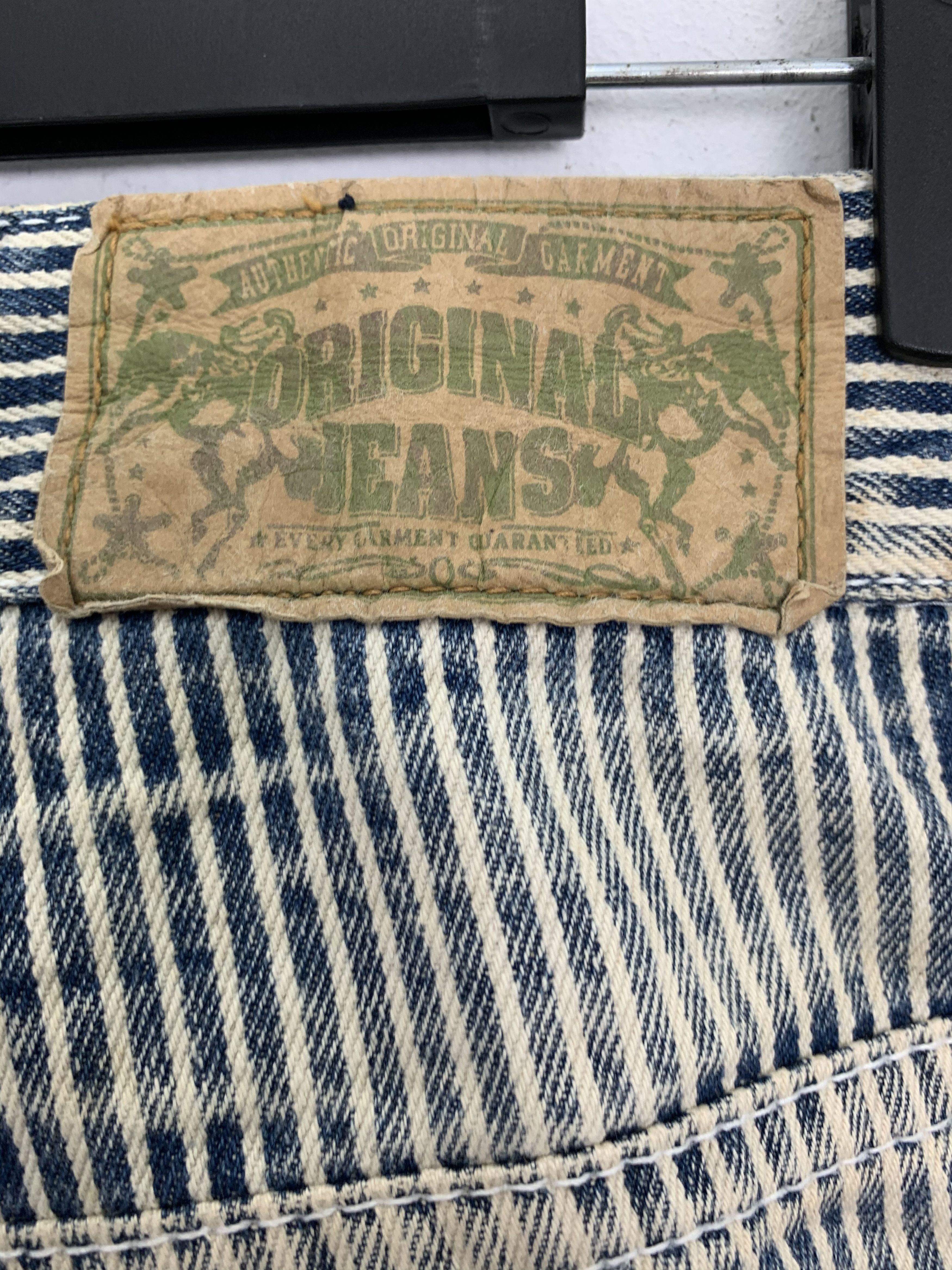 Japanese Brand Custom Patches Pants Distressed Over The Stripe KissXJoker Size US 29 - 15 Thumbnail