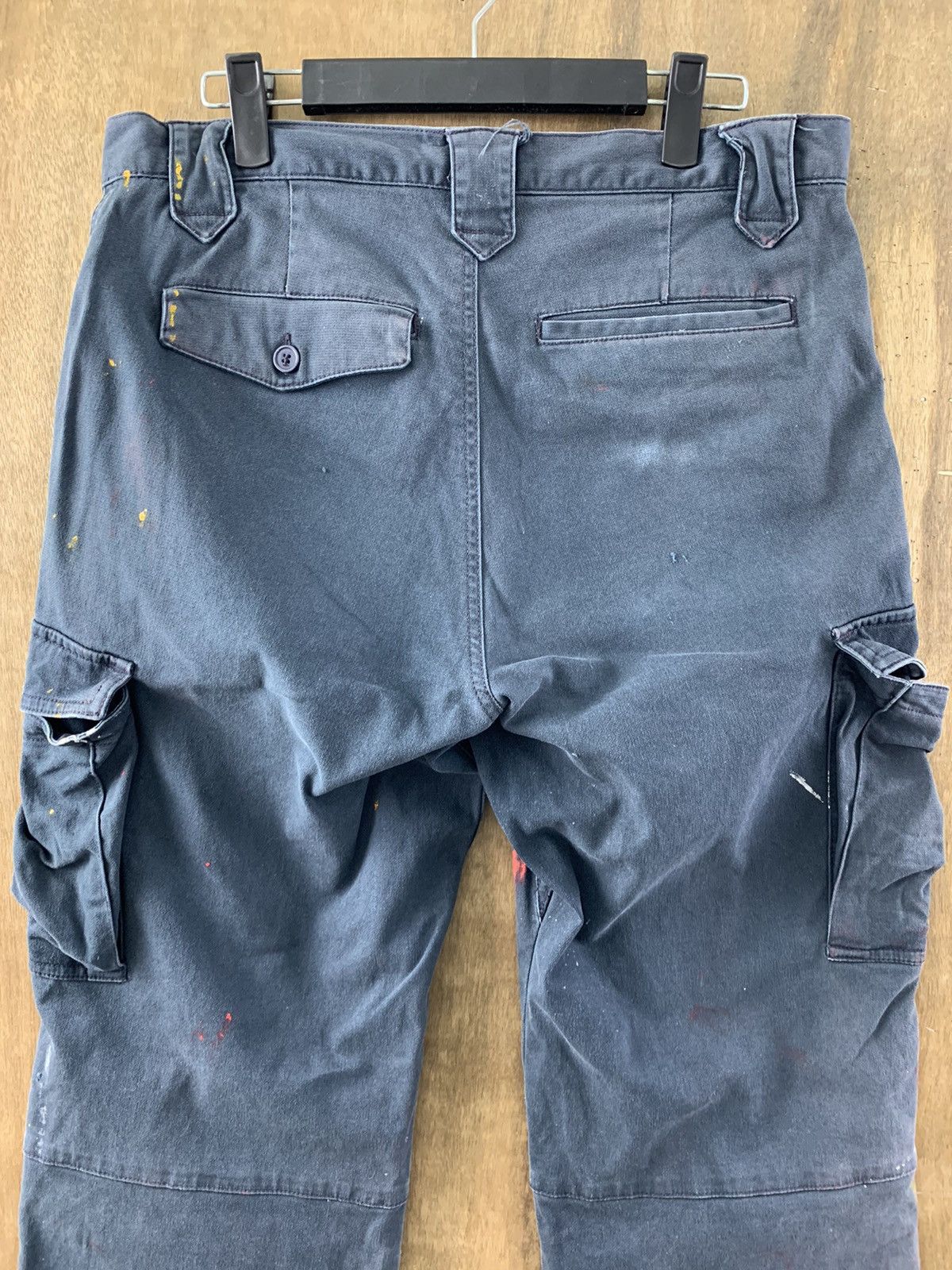 Japanese Brand Cargo Pants Multipocket Painted Custom Vtg Streetwear Size US 31 - 10 Thumbnail