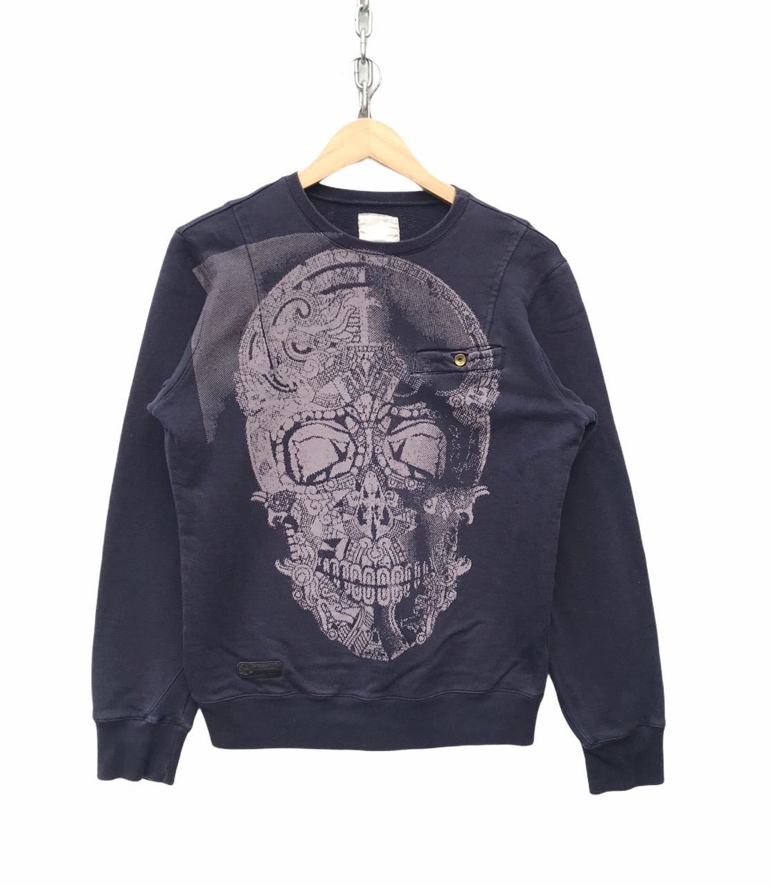 Diesel Rare Diesel Italy Overprinted Skull Sweatshirt Size US M / EU 48-50 / 2 - 1 Thumbnail