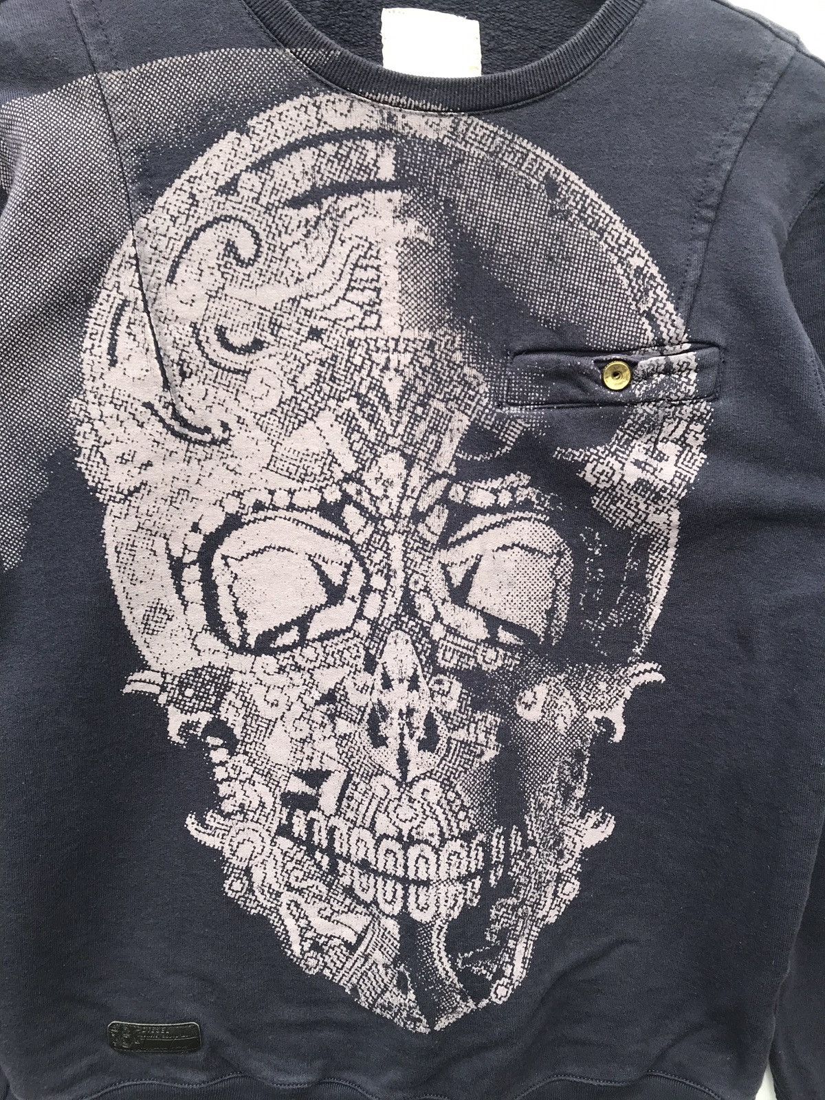 Diesel Rare Diesel Italy Overprinted Skull Sweatshirt Size US M / EU 48-50 / 2 - 4 Thumbnail