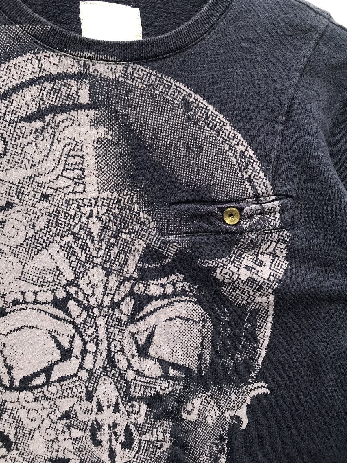 Diesel Rare Diesel Italy Overprinted Skull Sweatshirt Size US M / EU 48-50 / 2 - 6 Thumbnail