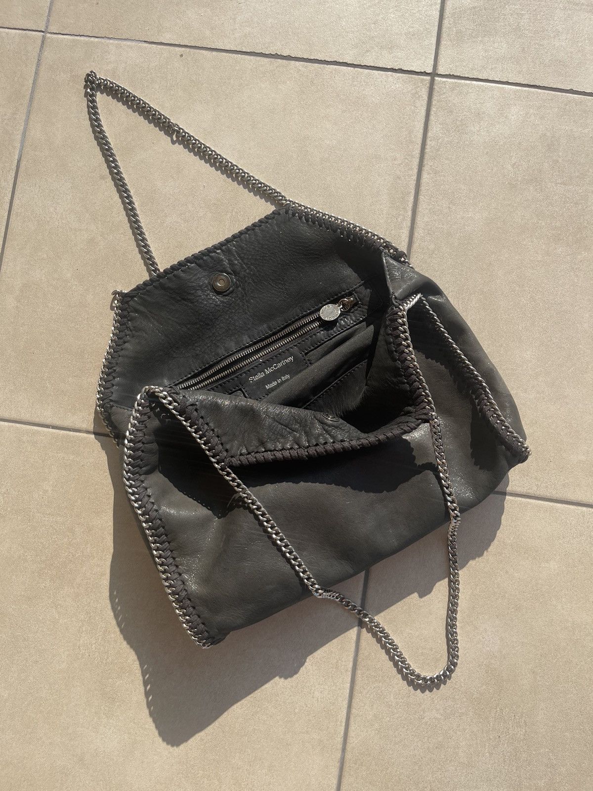 Stella McCartney Stella McCartney black leather chain shoulder bag Size ONE SIZE - 3 Thumbnail