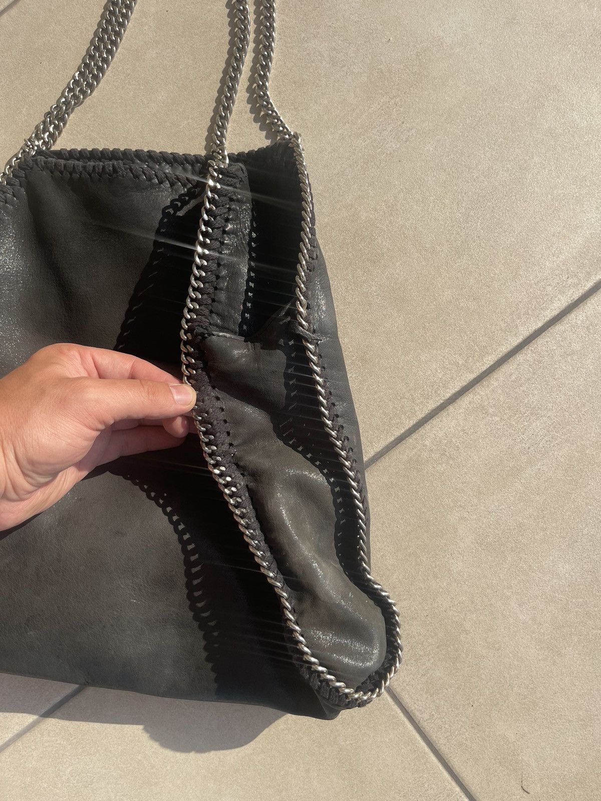 Stella McCartney Stella McCartney black leather chain shoulder bag Size ONE SIZE - 8 Thumbnail