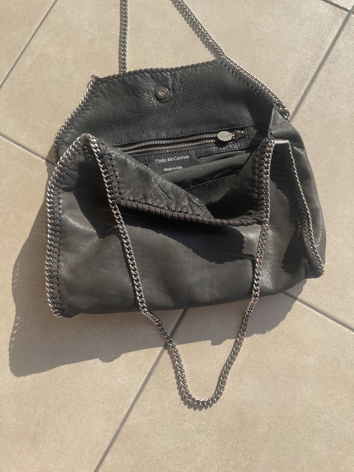 Stella McCartney Stella McCartney black leather chain shoulder bag Size ONE SIZE - 9 Thumbnail