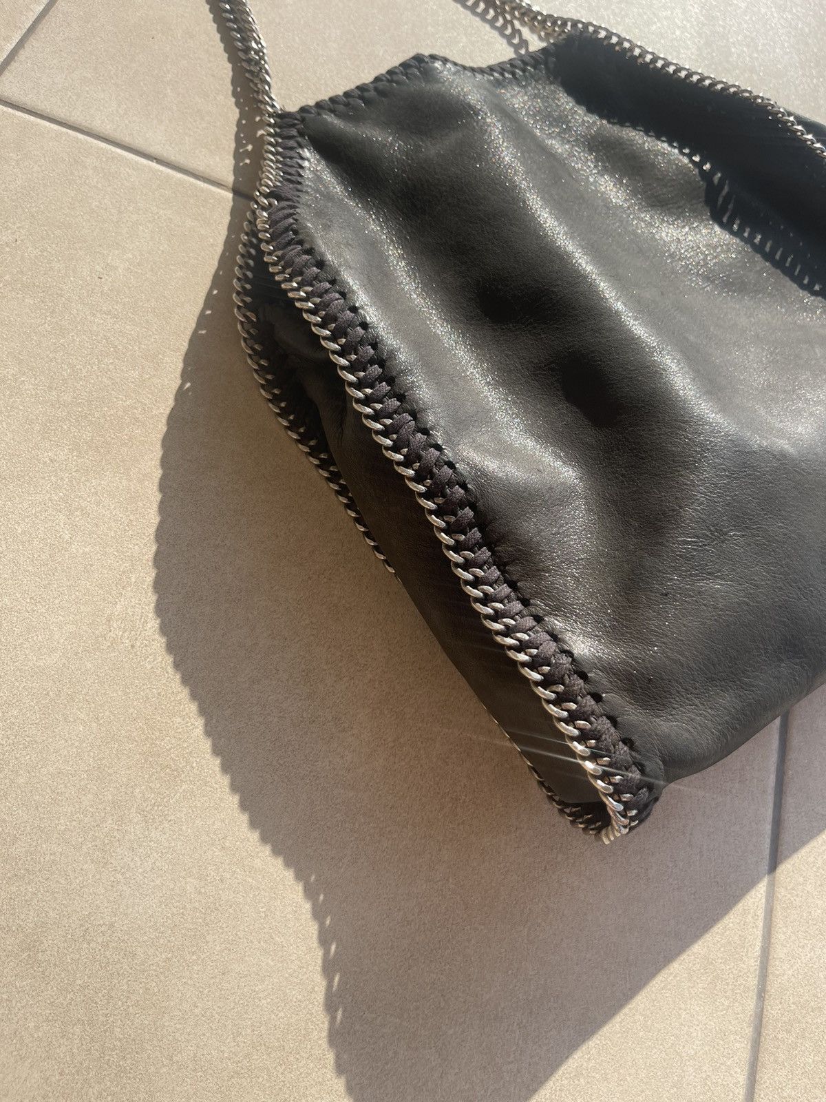 Stella McCartney Stella McCartney black leather chain shoulder bag Size ONE SIZE - 6 Thumbnail