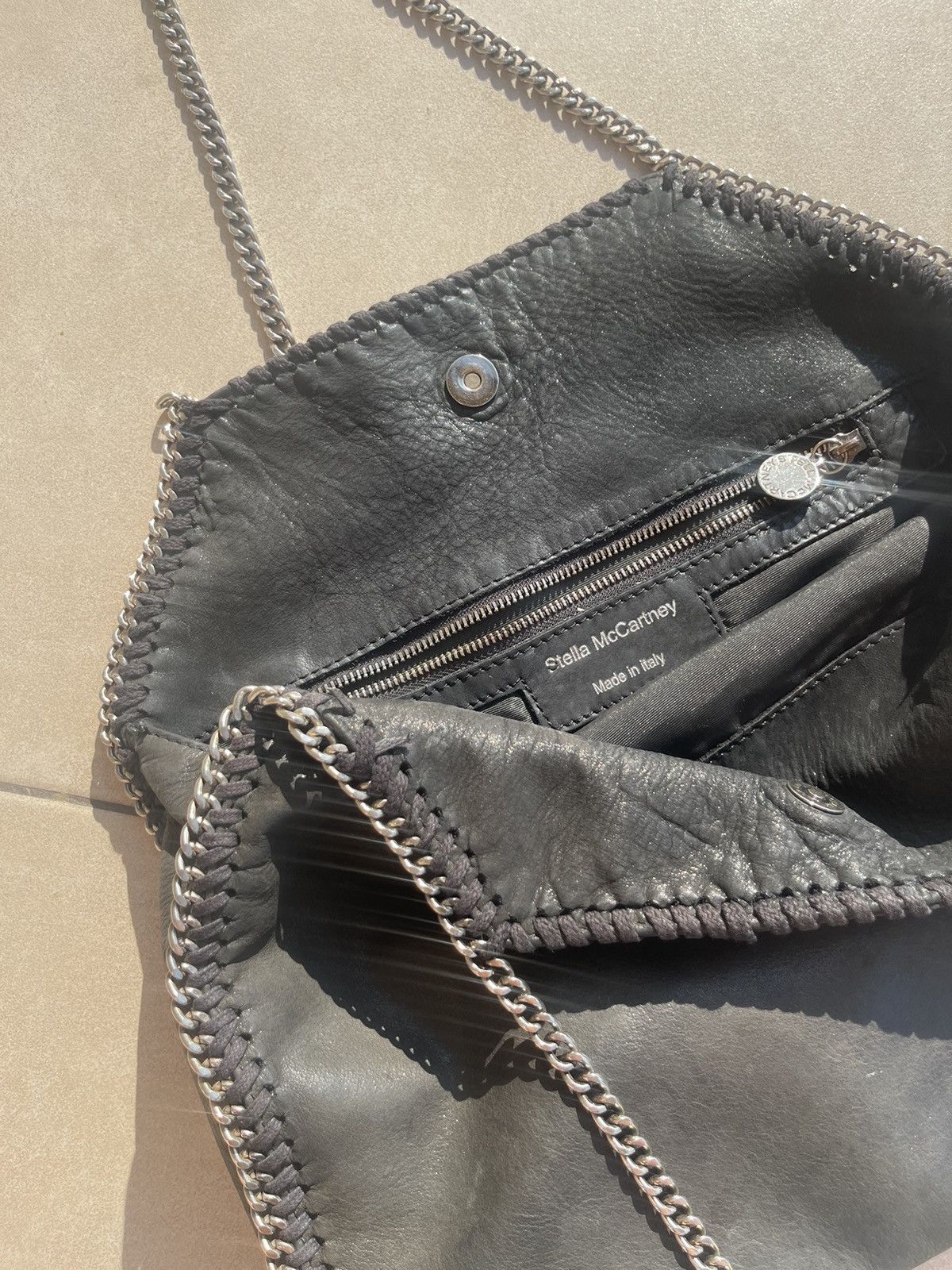 Stella McCartney Stella McCartney black leather chain shoulder bag Size ONE SIZE - 10 Thumbnail