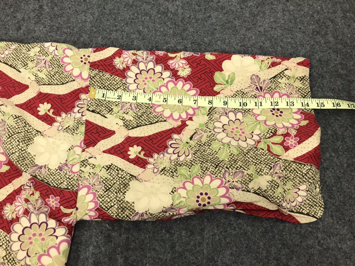 Japanese Brand Vintage Kimono Noragi Hanten Floral Motifs Asanoha Art Size US XL / EU 56 / 4 - 6 Thumbnail