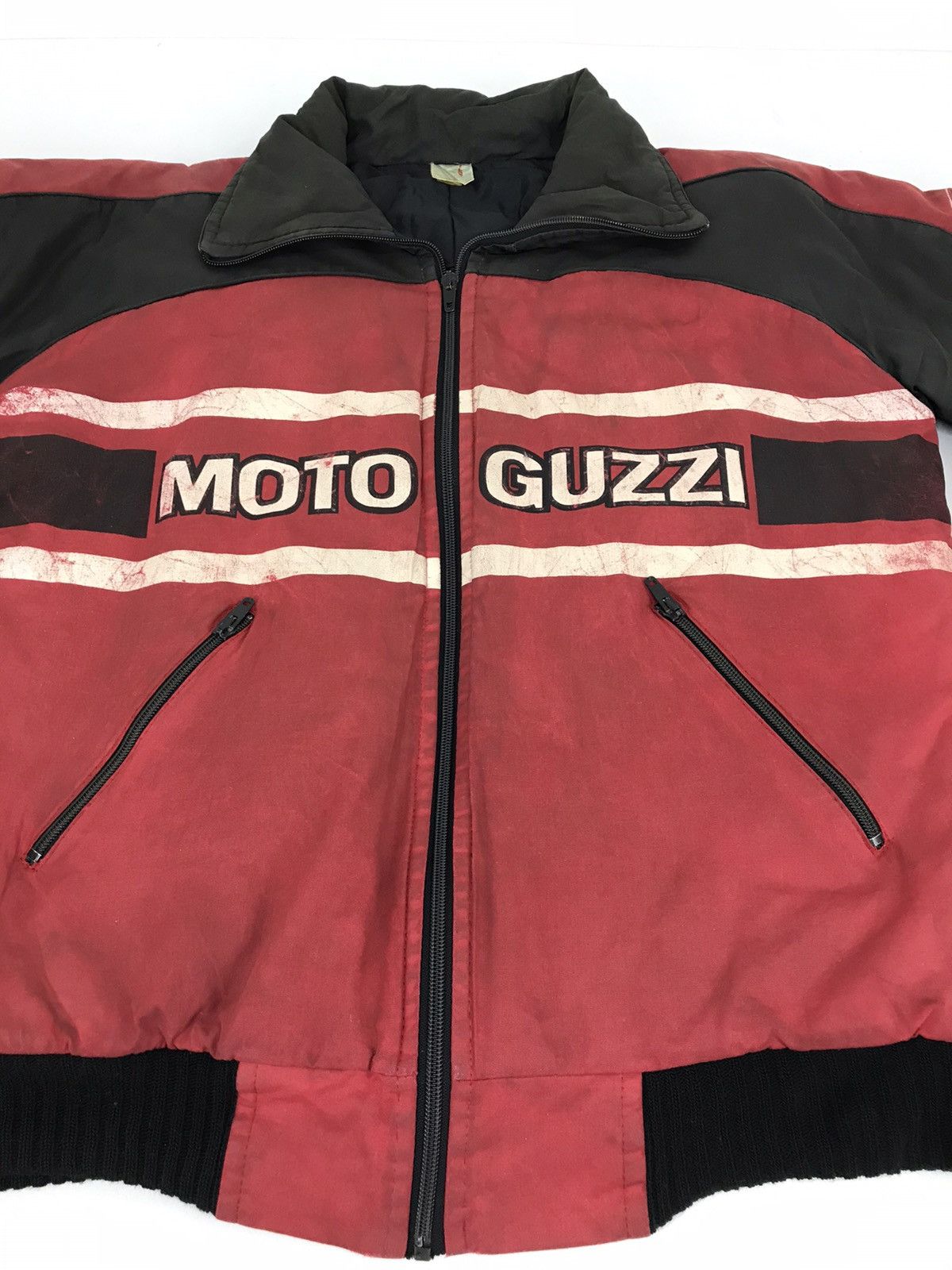 Vintage Vintage Moto Guzzi Italy Motorcycle Italian Racing Size US M / EU 48-50 / 2 - 2 Thumbnail