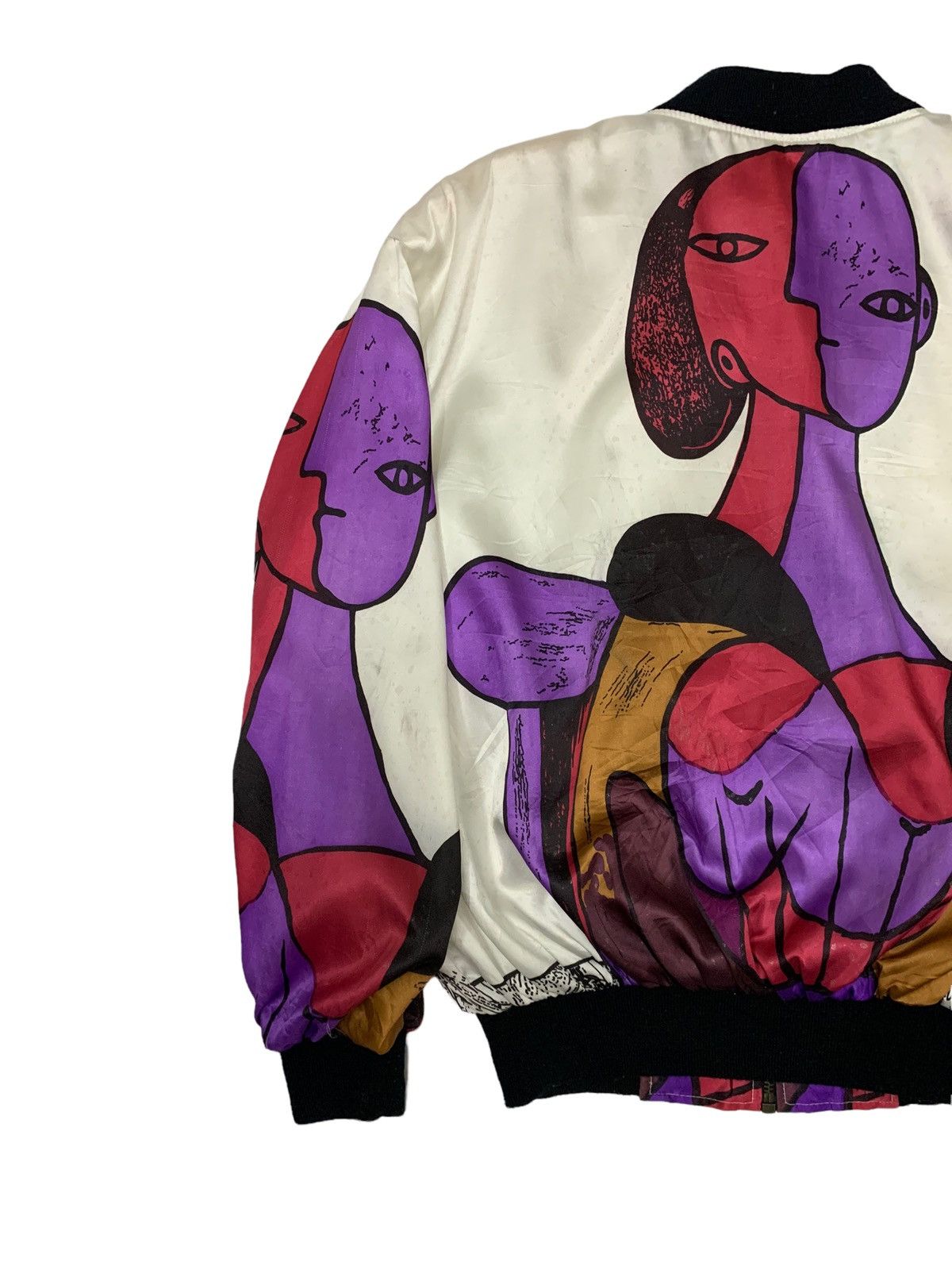 Art Comes First 🔥VTG PICASSO ART BOMBERS JACKET Size US L / EU 52-54 / 3 - 5 Thumbnail