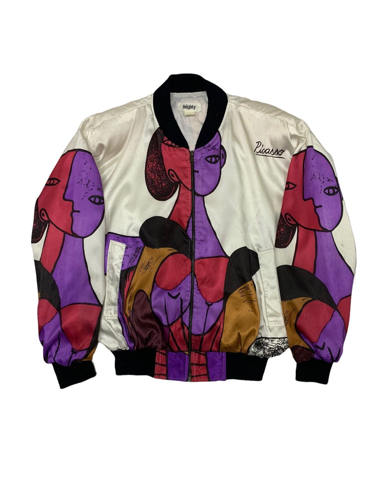 Art Comes First 🔥VTG PICASSO ART BOMBERS JACKET Size US L / EU 52-54 / 3 - 1 Thumbnail