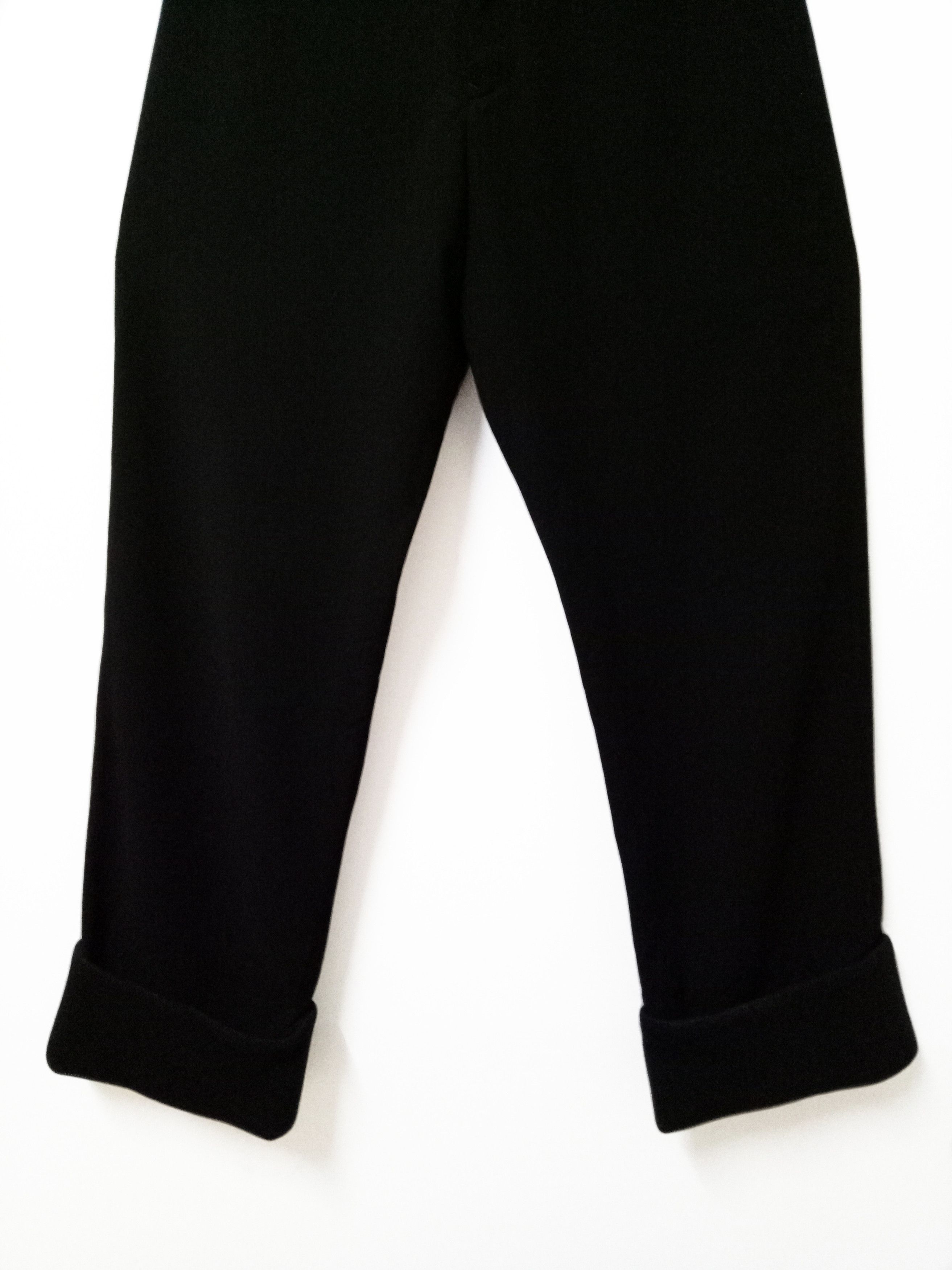 Yohji Yamamoto 🔥🔥🔥Yohji Yamamoto + Noir Black V-Back Pants Rare Design Size US 26 / EU 42 - 4 Thumbnail