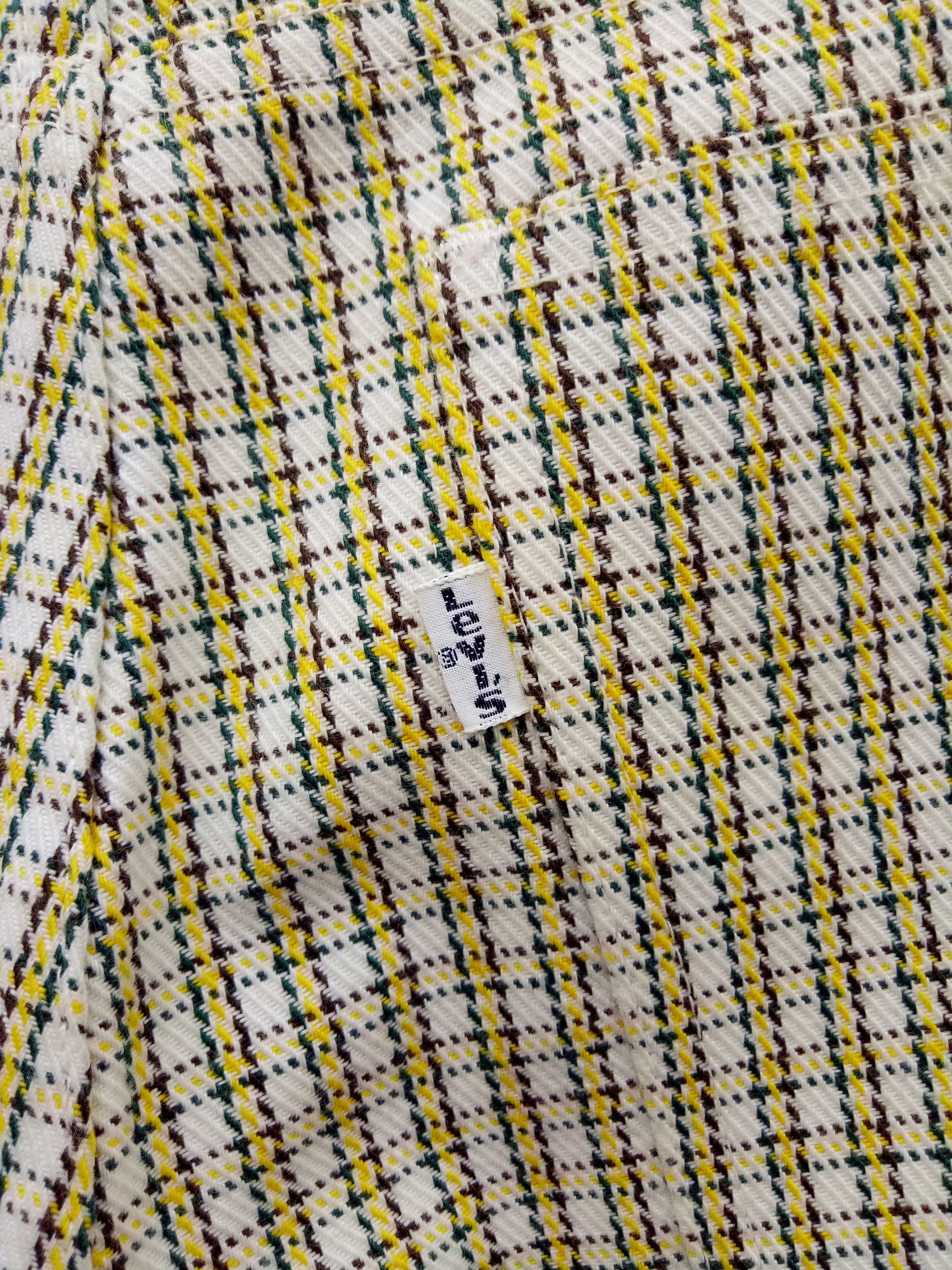 Levi's 🔥🔥🔥Vtg Flared LEVIS STA-PREST Checkered Pants Talon Zip Size US 29 - 8 Thumbnail