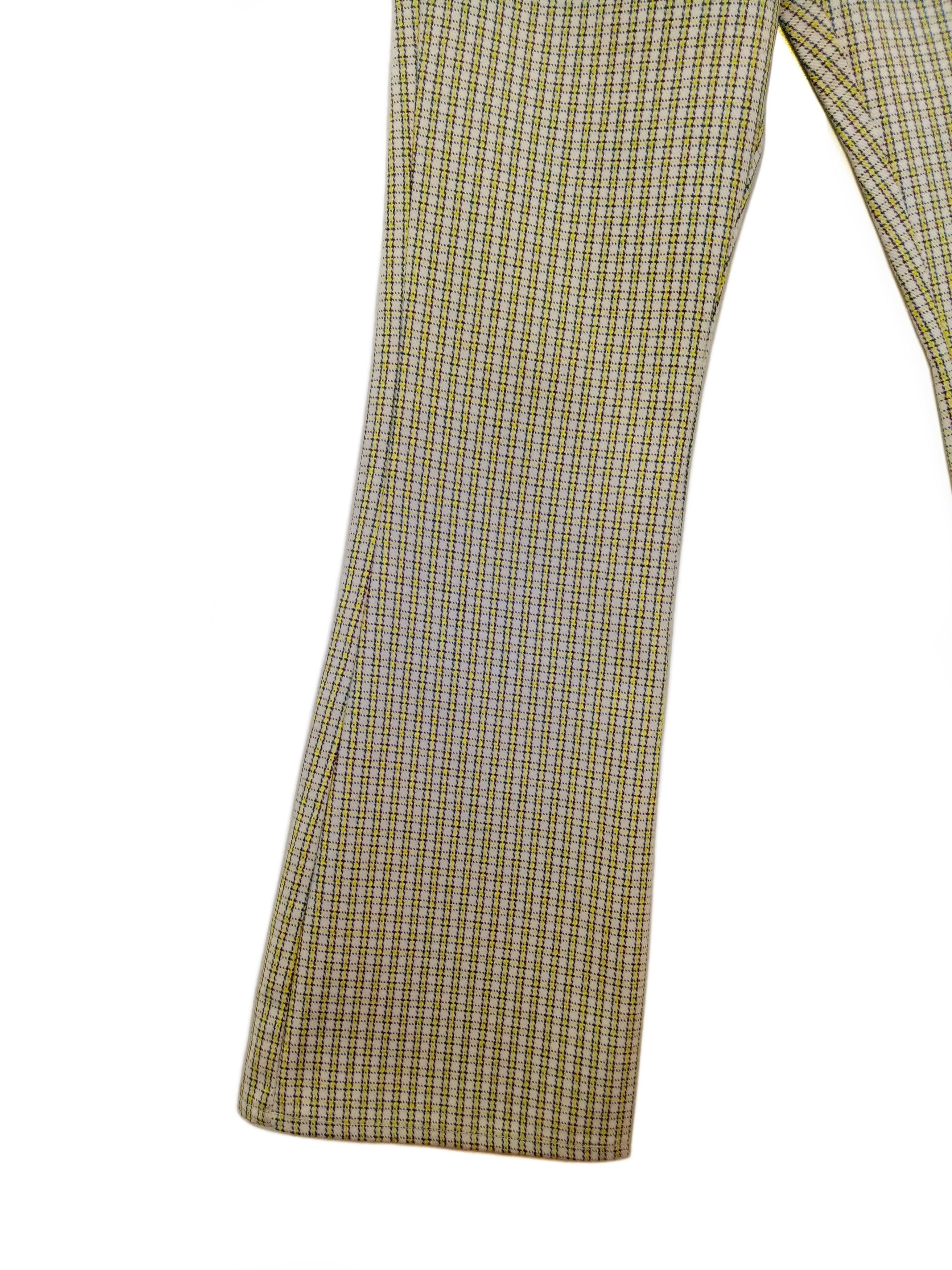 Levi's 🔥🔥🔥Vtg Flared LEVIS STA-PREST Checkered Pants Talon Zip Size US 29 - 12 Thumbnail