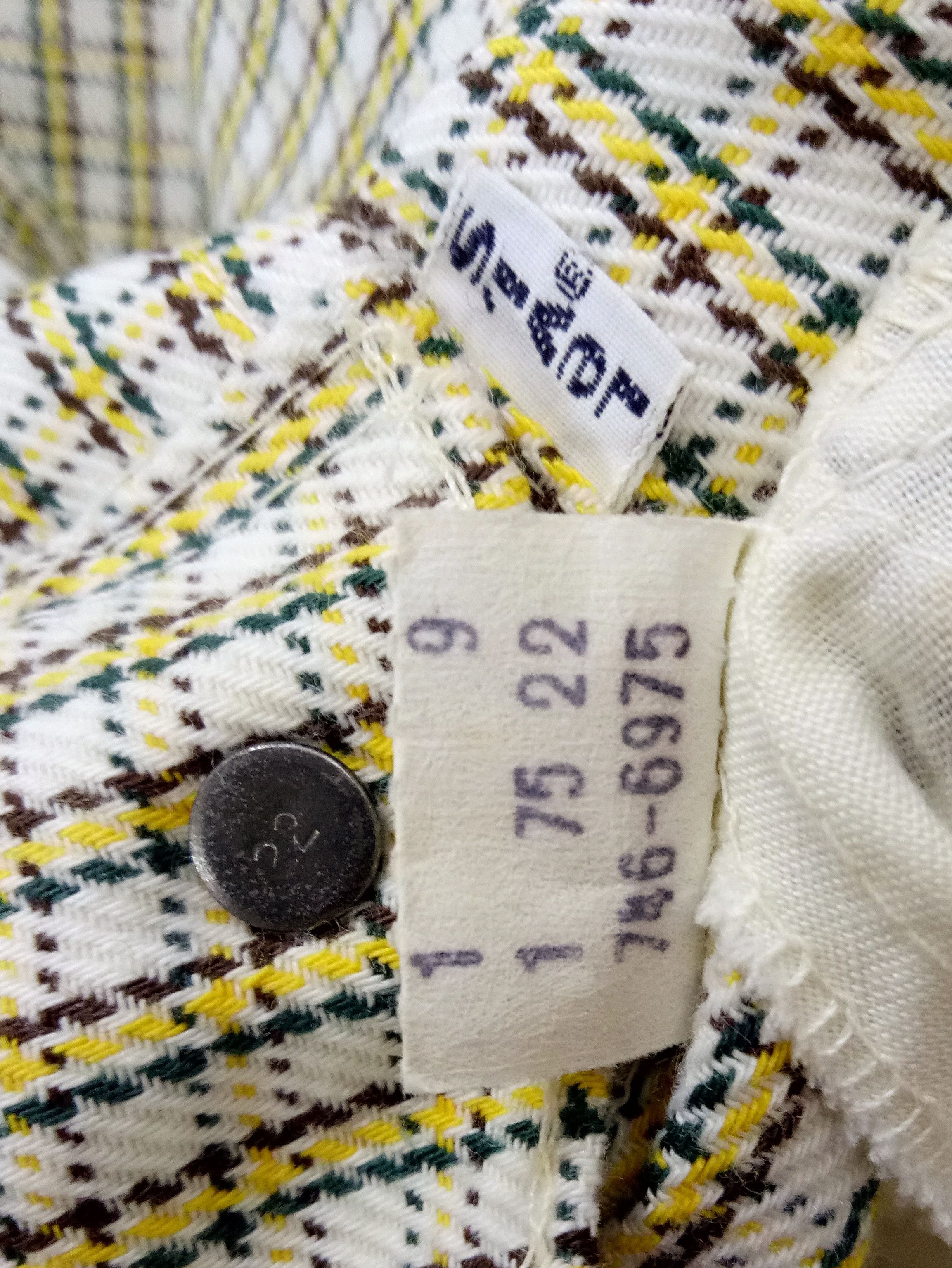 Levi's 🔥🔥🔥Vtg Flared LEVIS STA-PREST Checkered Pants Talon Zip Size US 29 - 19 Thumbnail