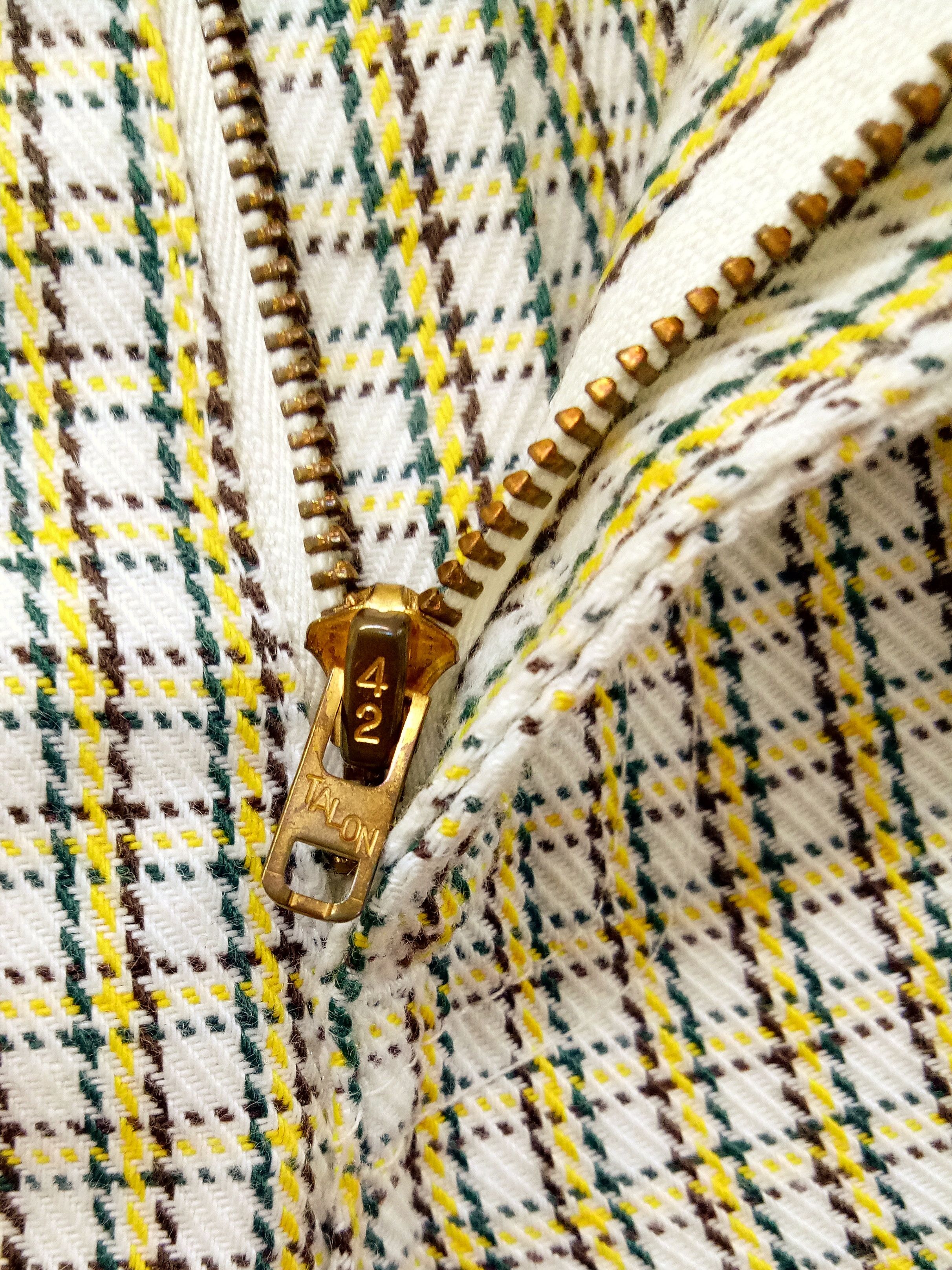 Levi's 🔥🔥🔥Vtg Flared LEVIS STA-PREST Checkered Pants Talon Zip Size US 29 - 15 Thumbnail