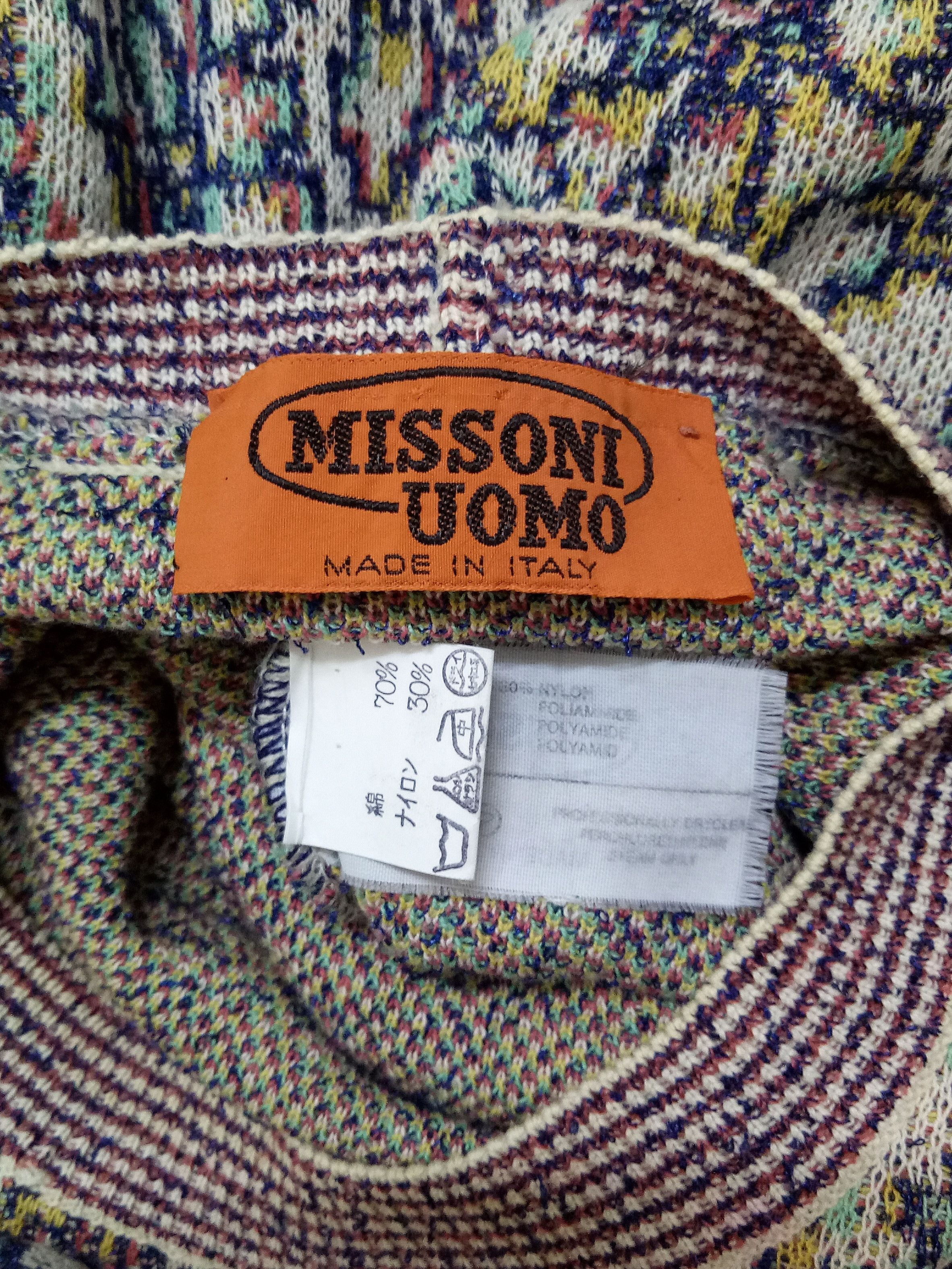 Missoni 🔥🔥🔥Missoni Made in Italy 🇮🇹 Colorful Art Sweater Rare Size US L / EU 52-54 / 3 - 9 Thumbnail