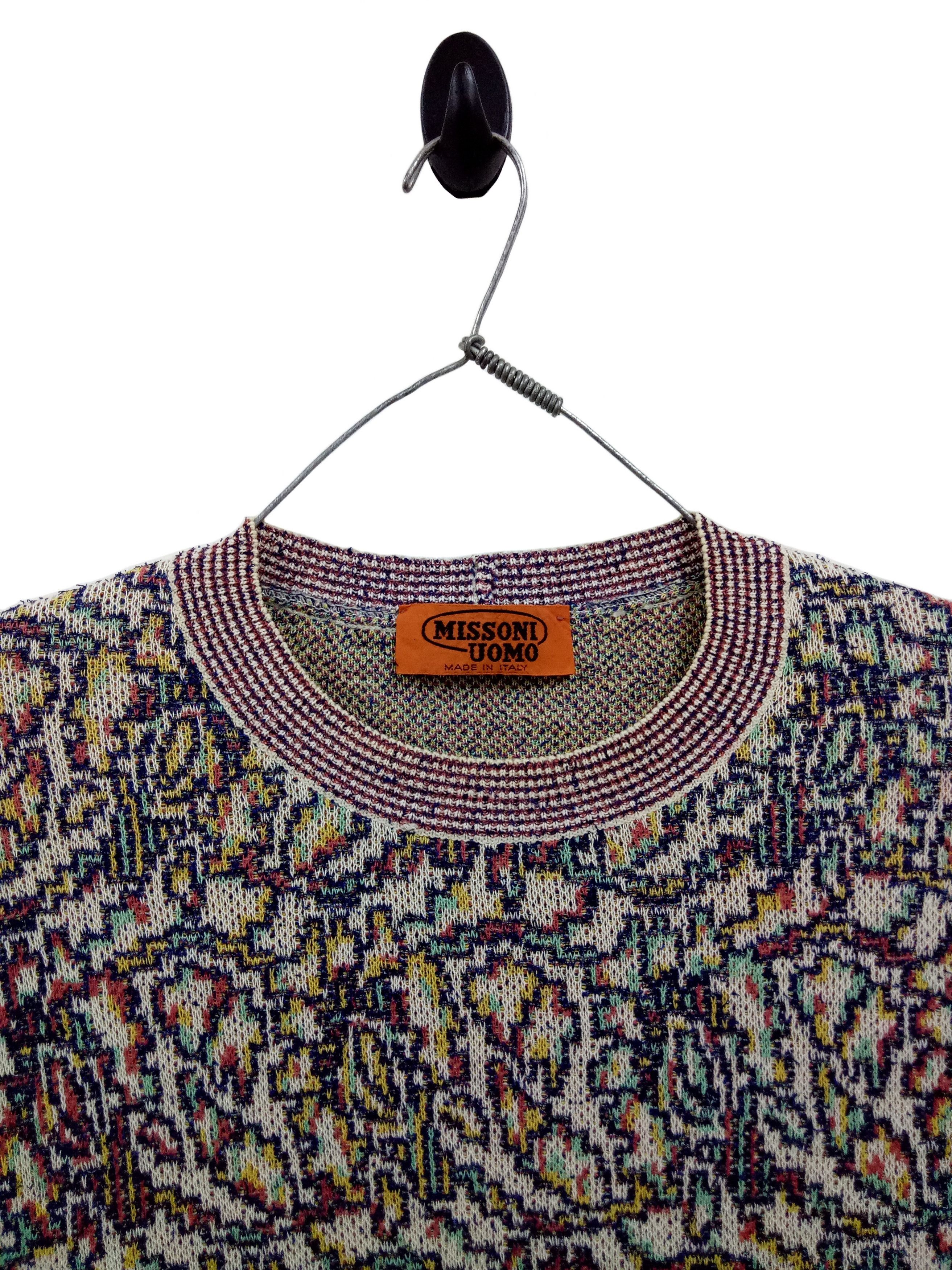 Missoni 🔥🔥🔥Missoni Made in Italy 🇮🇹 Colorful Art Sweater Rare Size US L / EU 52-54 / 3 - 5 Thumbnail