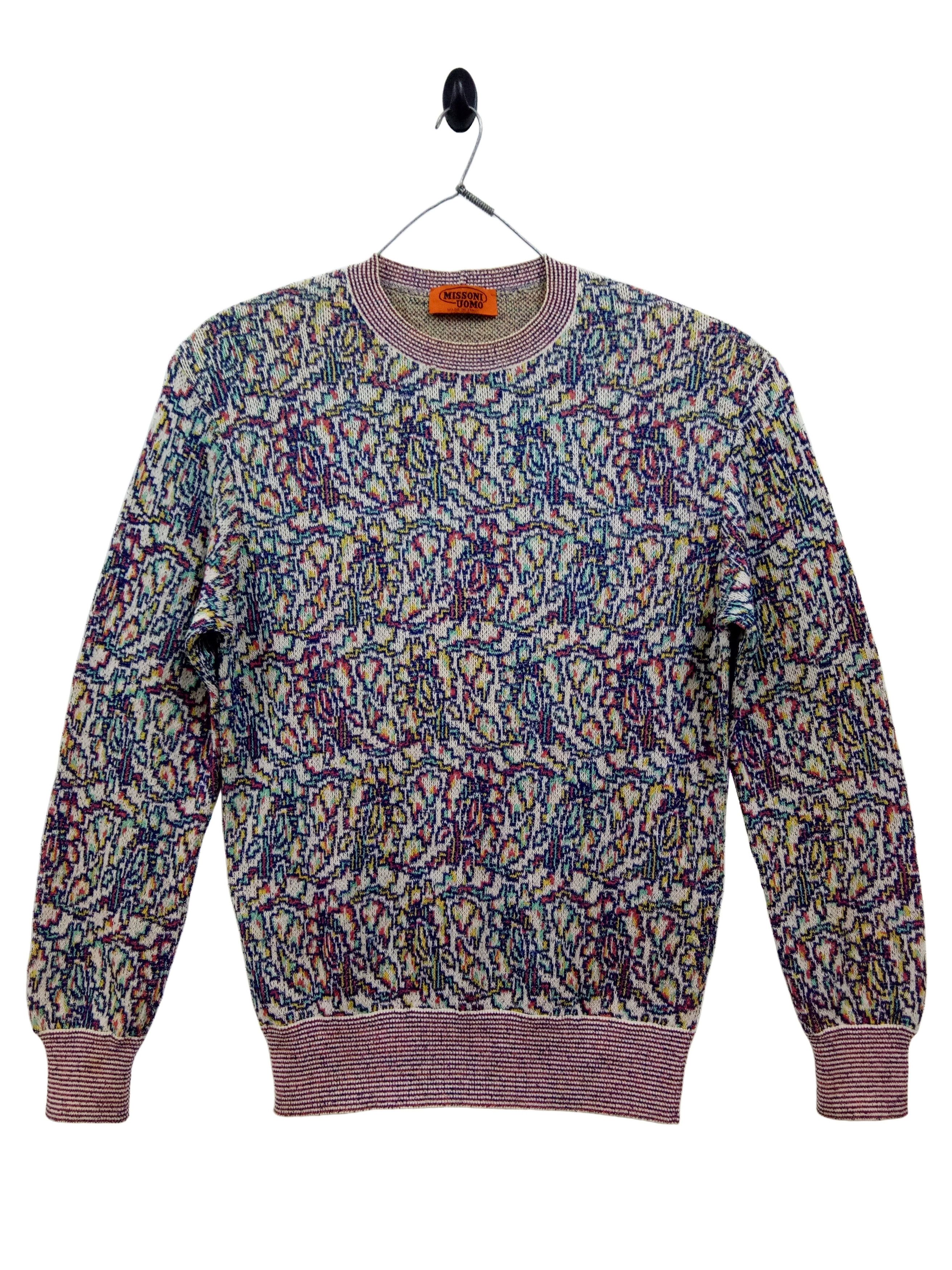 Missoni 🔥🔥🔥Missoni Made in Italy 🇮🇹 Colorful Art Sweater Rare Size US L / EU 52-54 / 3 - 1 Thumbnail