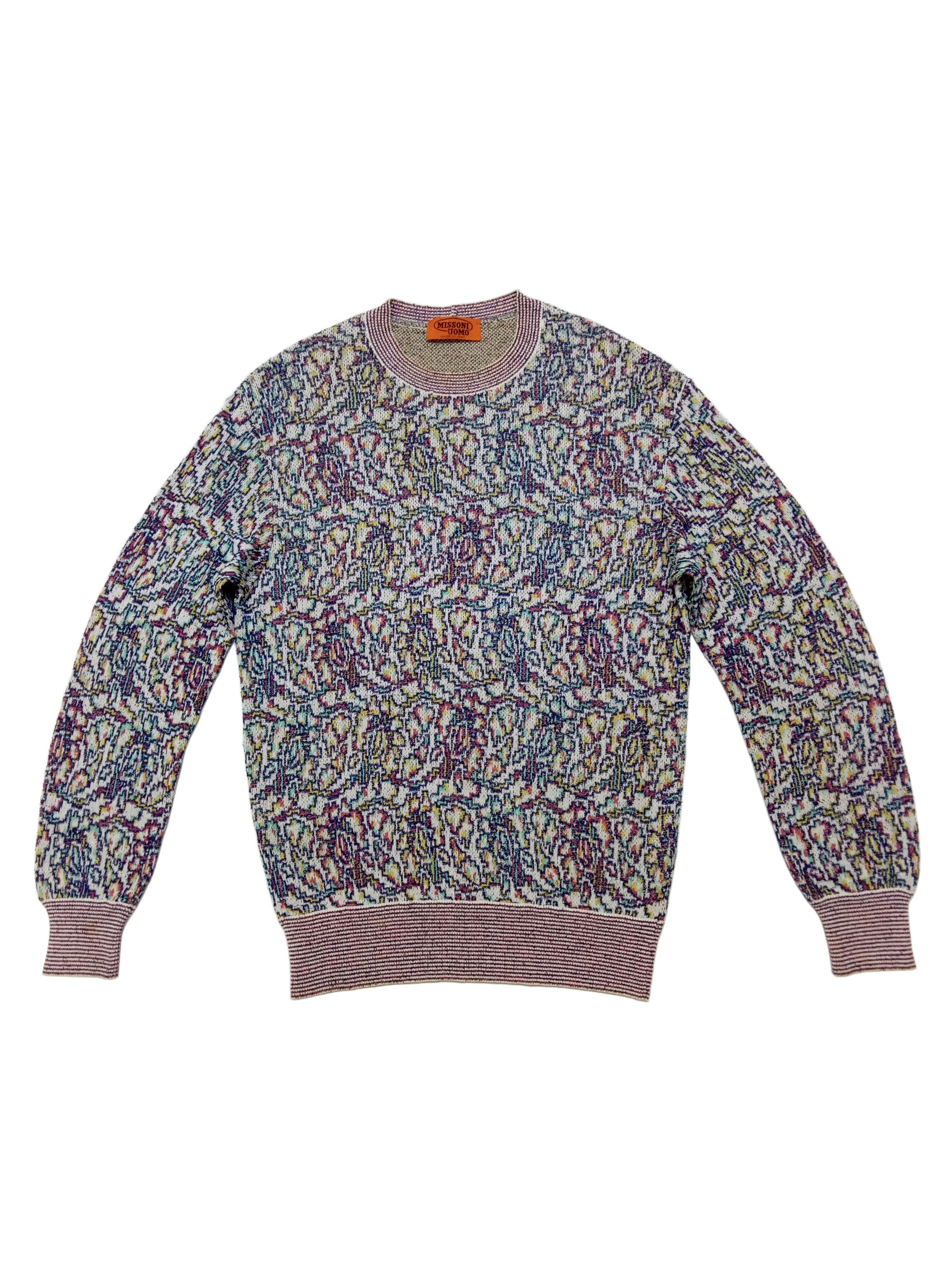 Missoni 🔥🔥🔥Missoni Made in Italy 🇮🇹 Colorful Art Sweater Rare Size US L / EU 52-54 / 3 - 7 Thumbnail