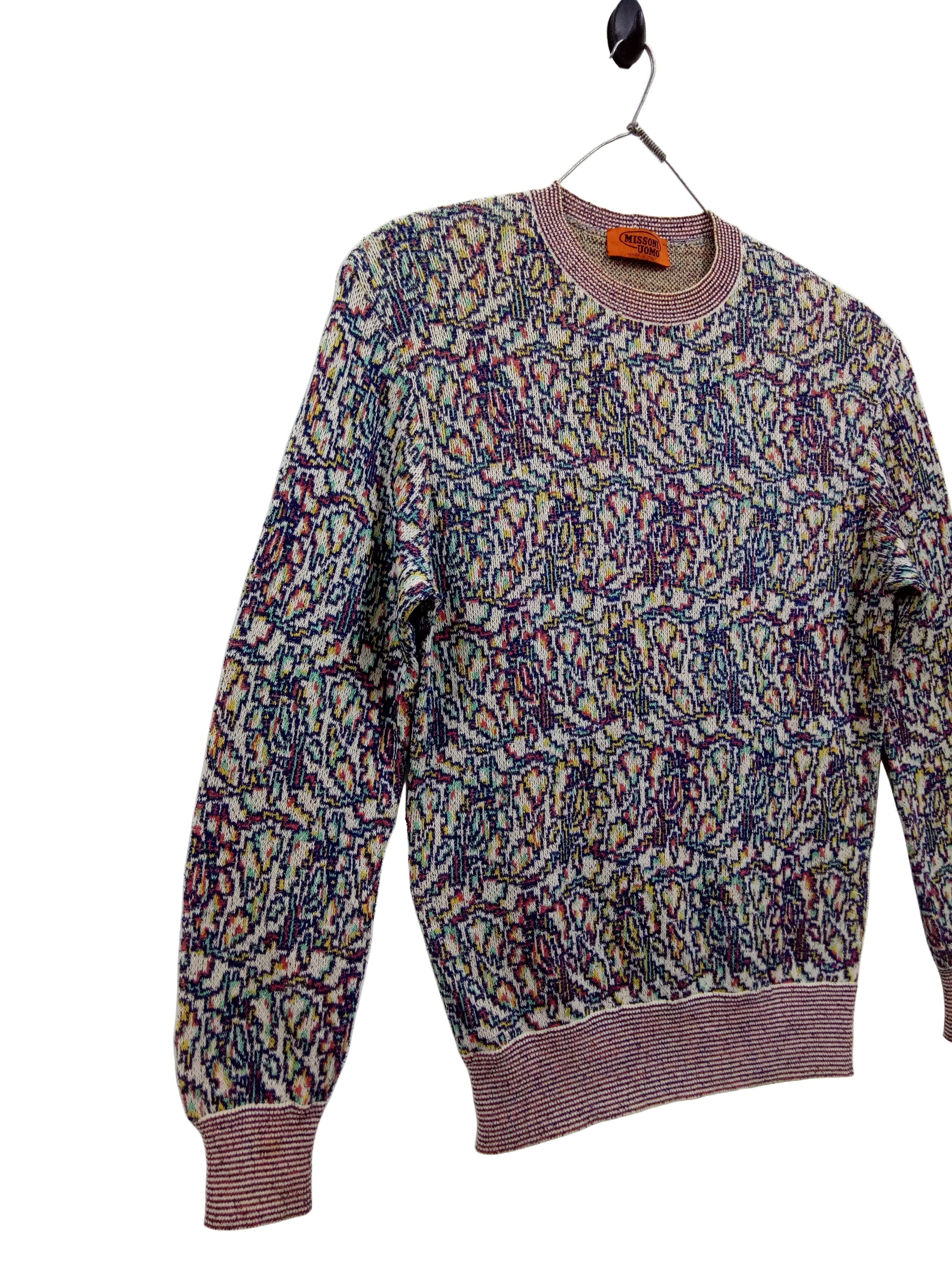 Missoni 🔥🔥🔥Missoni Made in Italy 🇮🇹 Colorful Art Sweater Rare Size US L / EU 52-54 / 3 - 4 Thumbnail