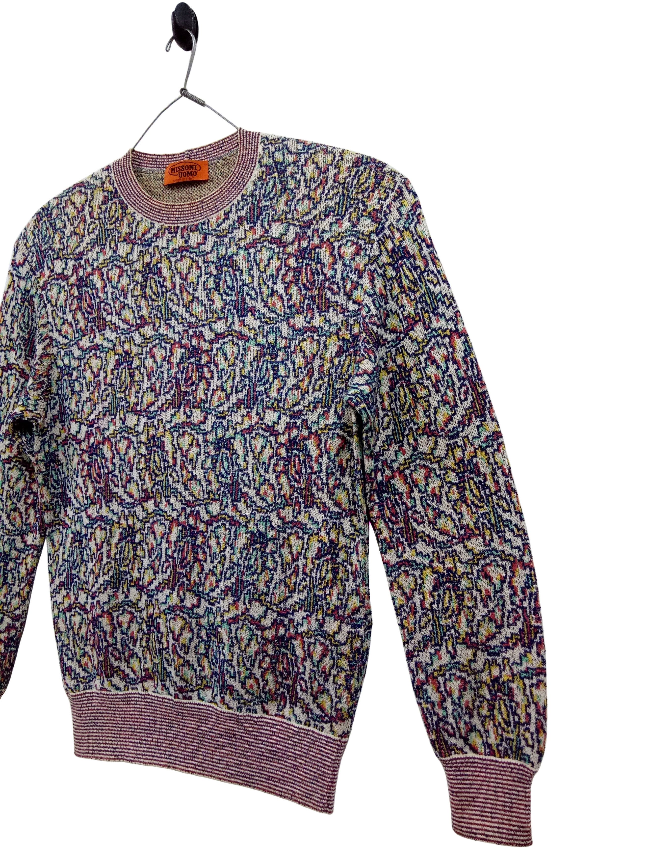 Missoni 🔥🔥🔥Missoni Made in Italy 🇮🇹 Colorful Art Sweater Rare Size US L / EU 52-54 / 3 - 3 Thumbnail