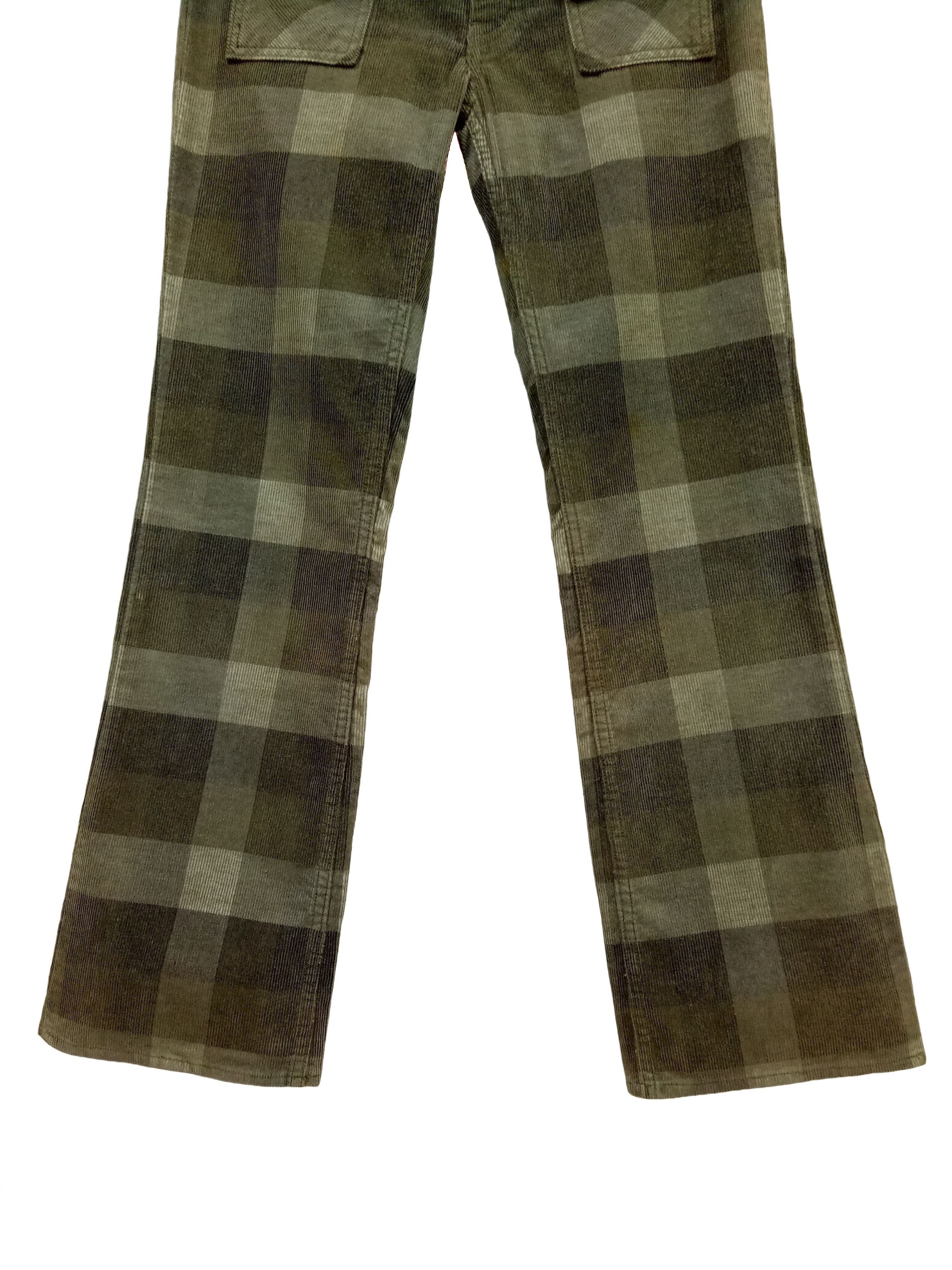 Hysteric Glamour 🔥🔥🔥Hysteric Glamour Plaid Corduroy Jeans Bush Pants Rare Size US 27 - 4 Thumbnail