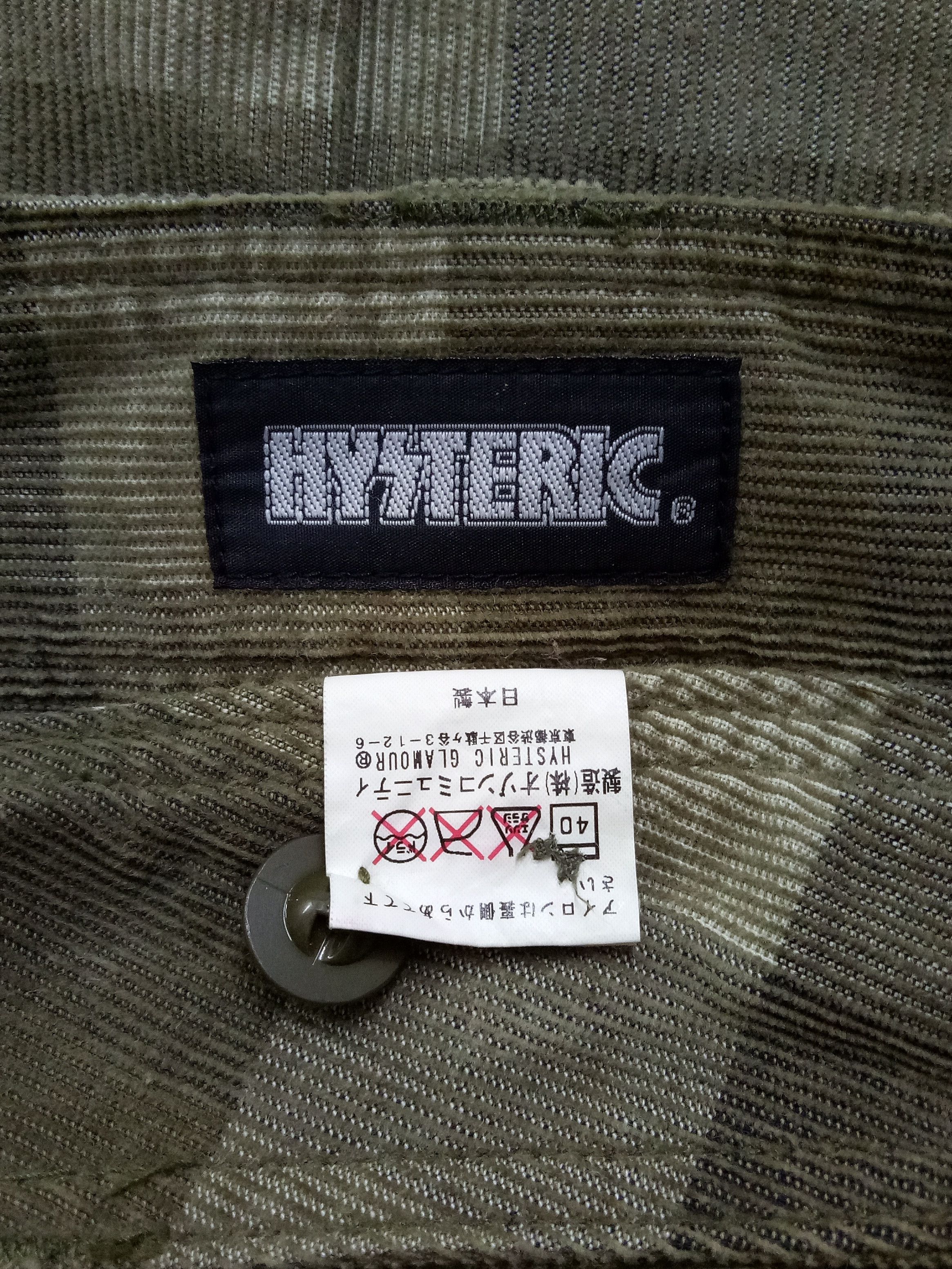 Hysteric Glamour 🔥🔥🔥Hysteric Glamour Plaid Corduroy Jeans Bush Pants Rare Size US 27 - 13 Thumbnail