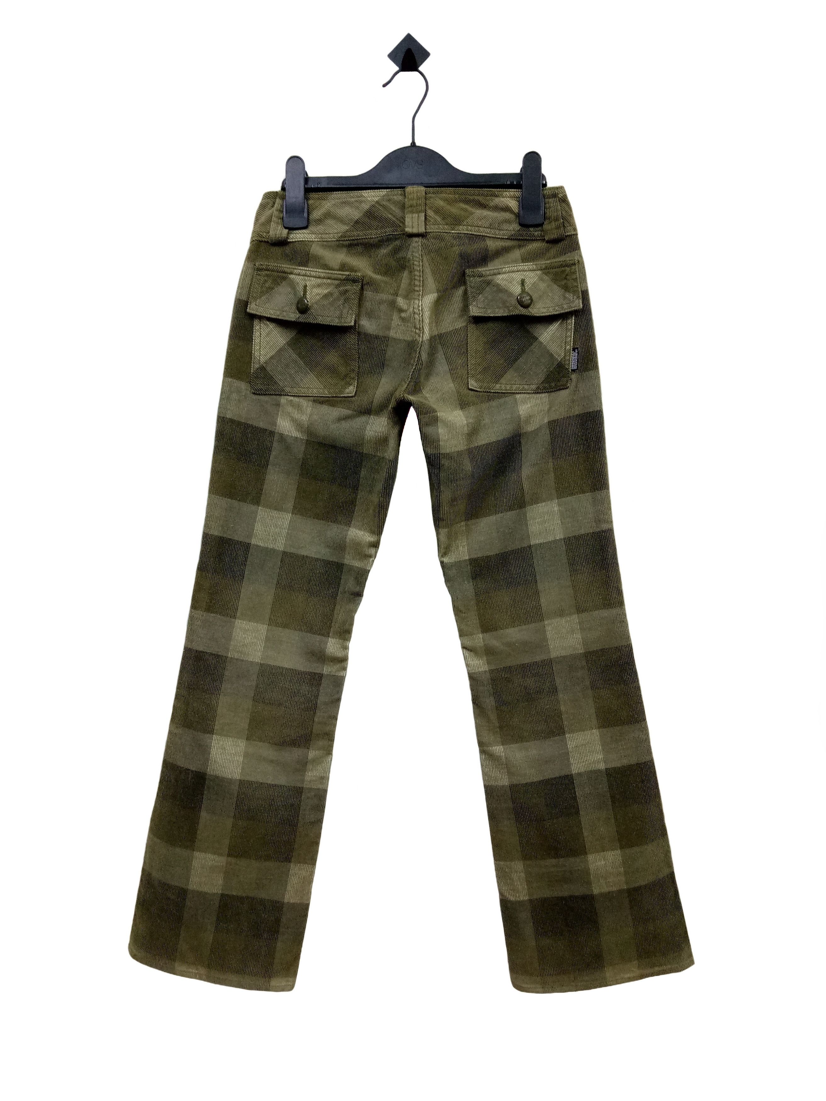 Hysteric Glamour 🔥🔥🔥Hysteric Glamour Plaid Corduroy Jeans Bush Pants Rare Size US 27 - 2 Thumbnail