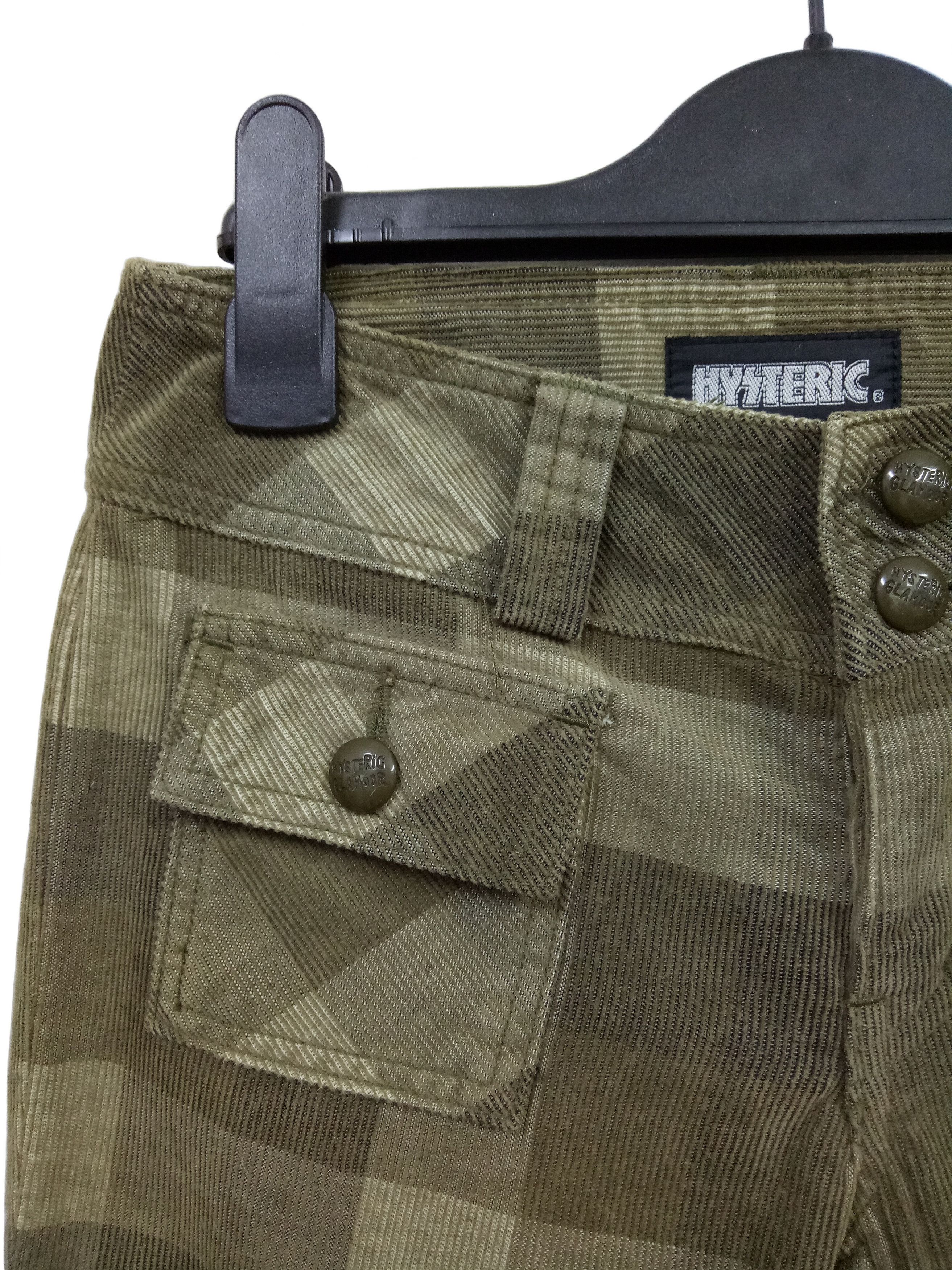 Hysteric Glamour 🔥🔥🔥Hysteric Glamour Plaid Corduroy Jeans Bush Pants Rare Size US 27 - 6 Thumbnail