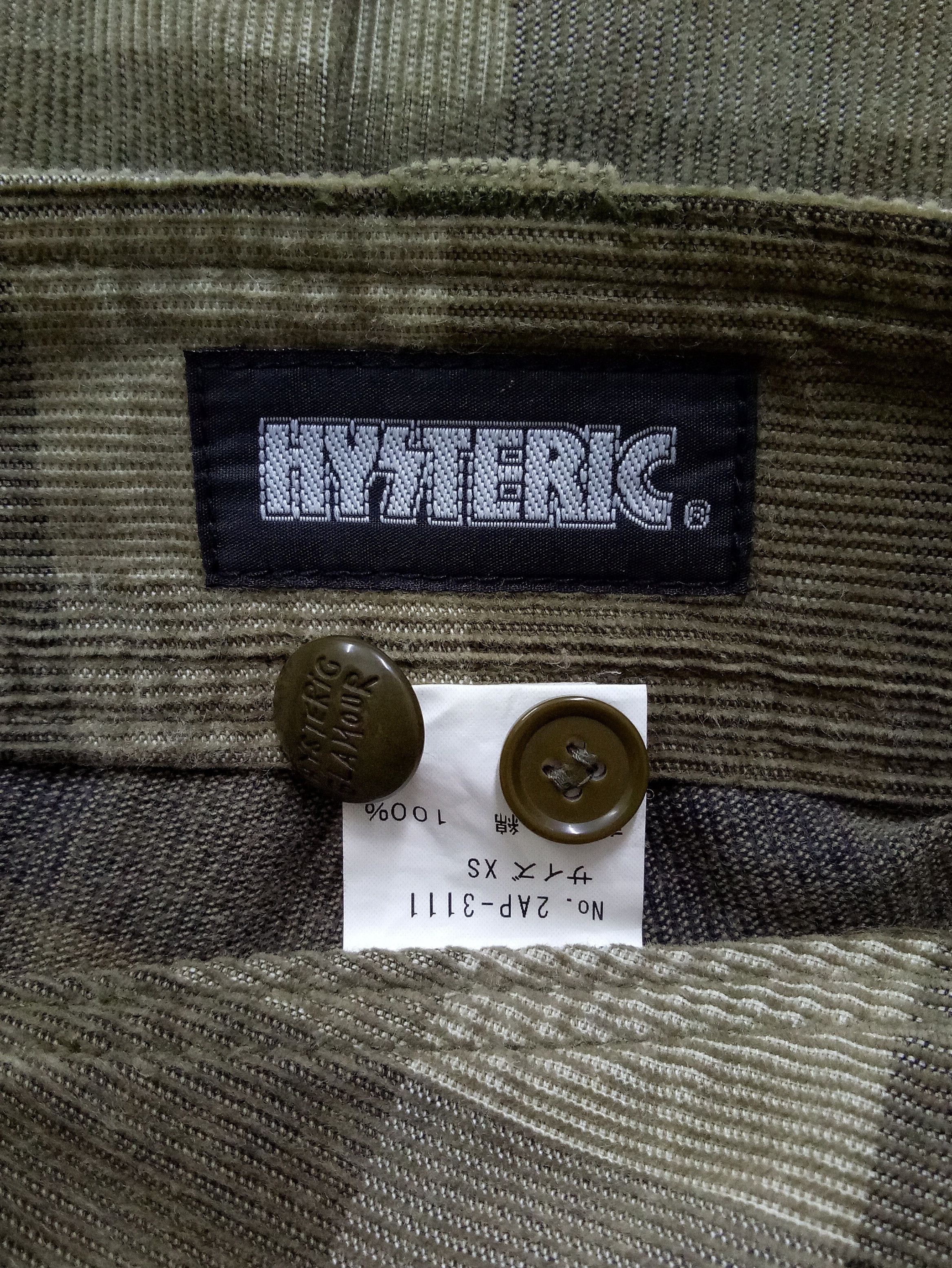 Hysteric Glamour 🔥🔥🔥Hysteric Glamour Plaid Corduroy Jeans Bush Pants Rare Size US 27 - 14 Thumbnail