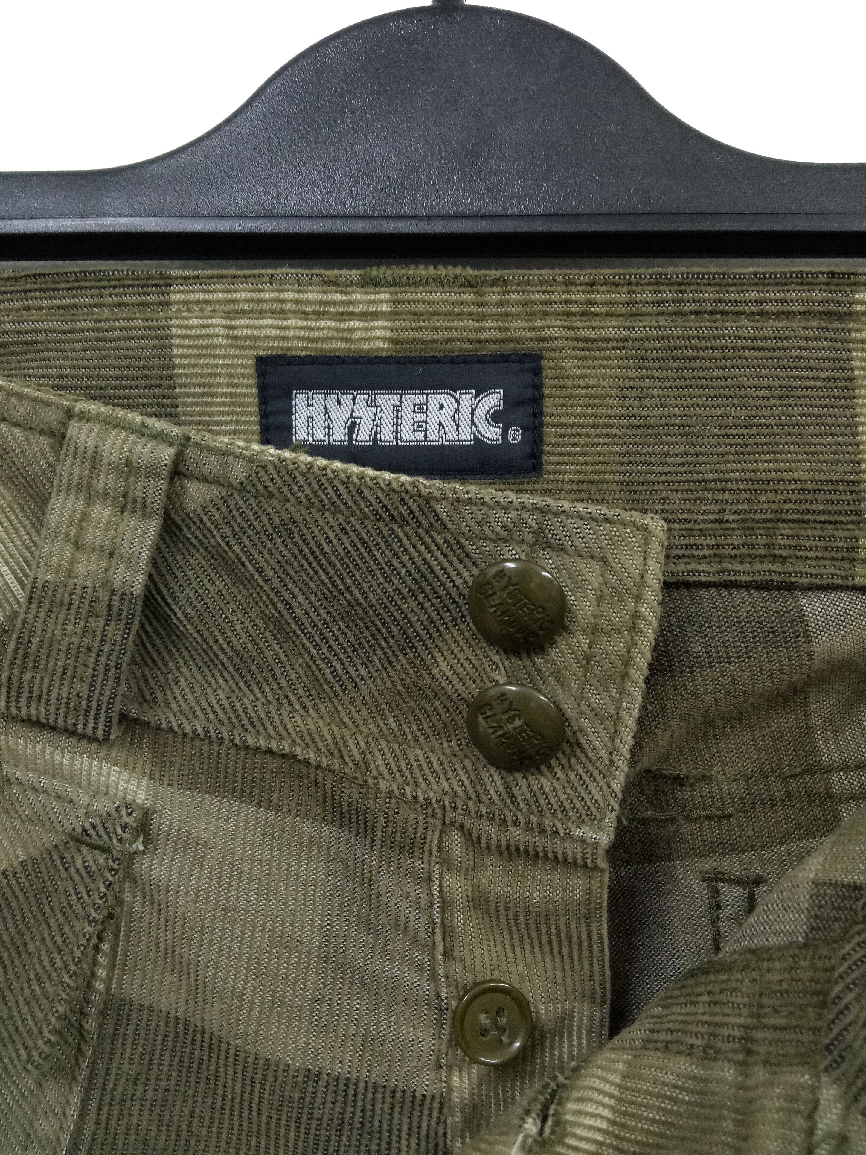 Hysteric Glamour 🔥🔥🔥Hysteric Glamour Plaid Corduroy Jeans Bush Pants Rare Size US 27 - 8 Thumbnail