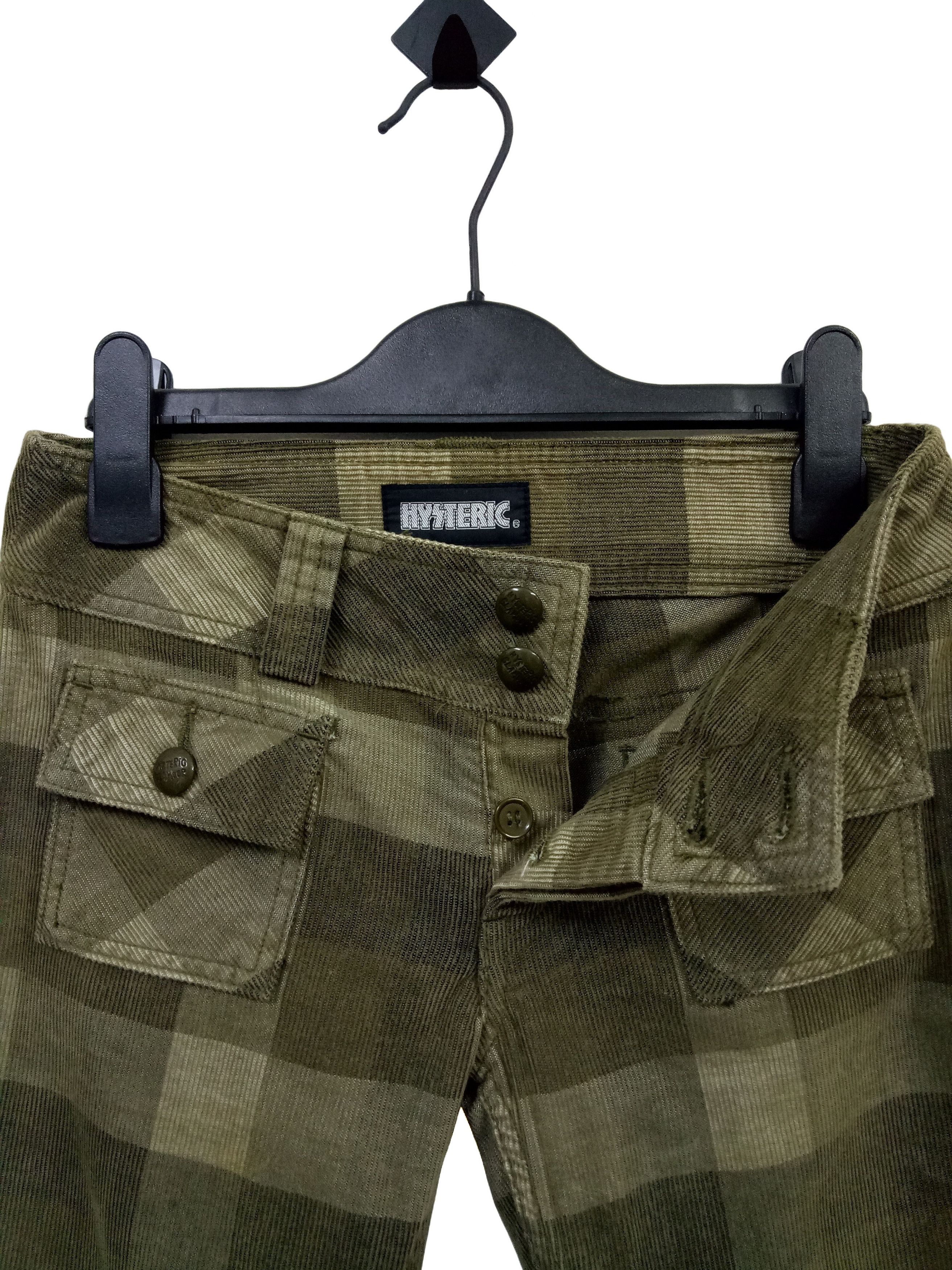Hysteric Glamour 🔥🔥🔥Hysteric Glamour Plaid Corduroy Jeans Bush Pants Rare Size US 27 - 7 Thumbnail