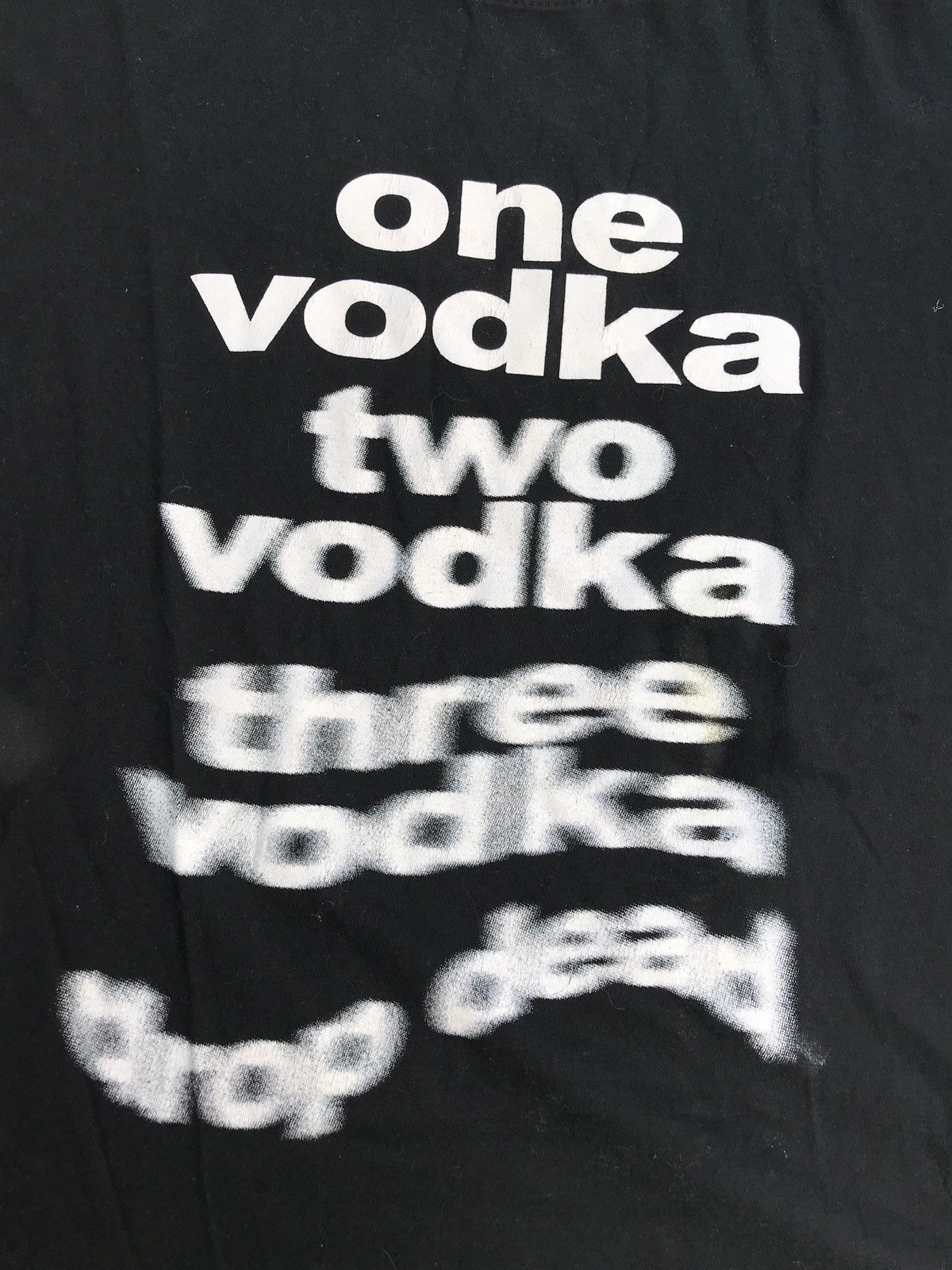 Other Vintage Vodka Humor Avante Garde Black T Shirt Size US M / EU 48-50 / 2 - 3 Thumbnail