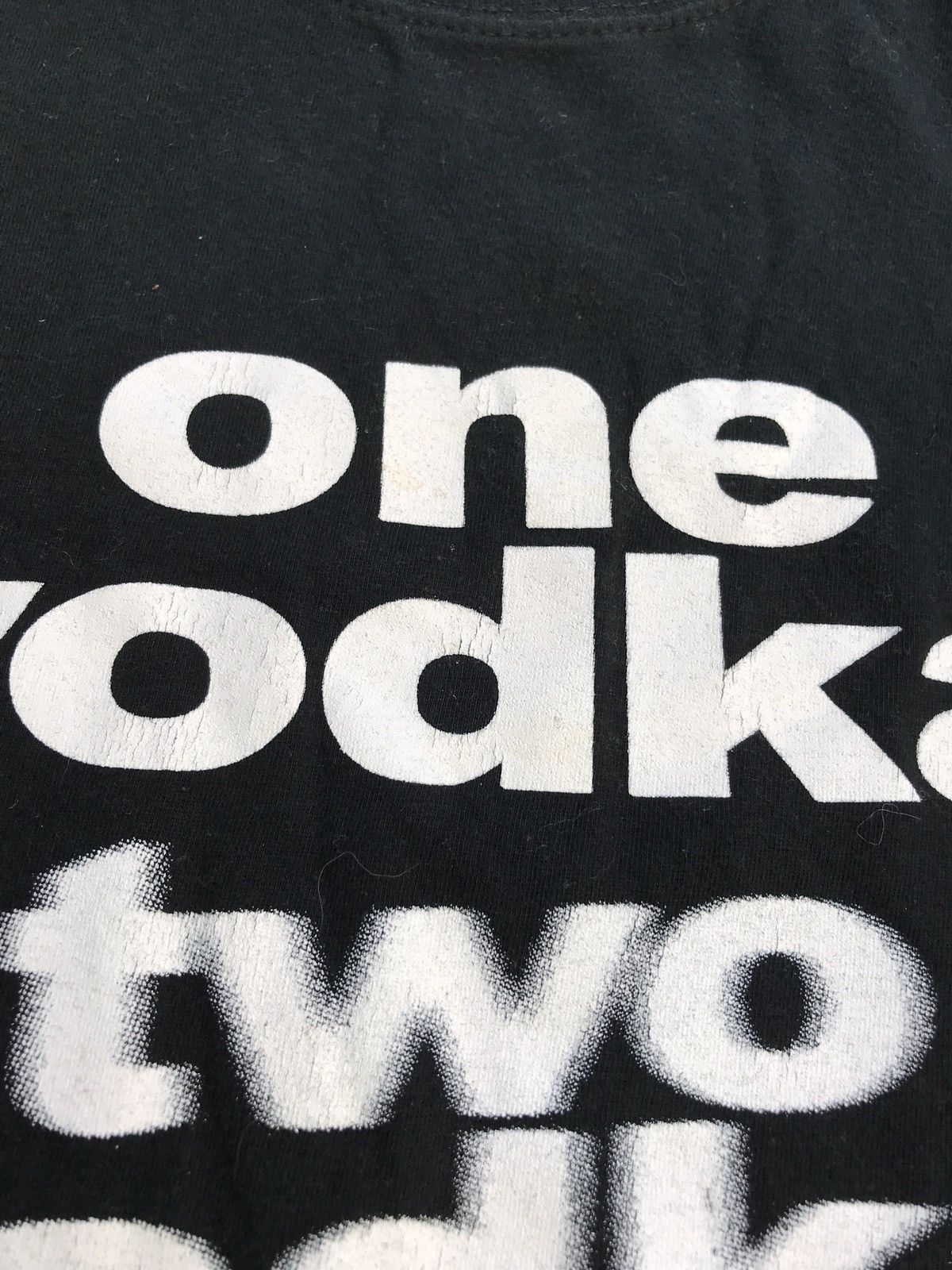 Other Vintage Vodka Humor Avante Garde Black T Shirt Size US M / EU 48-50 / 2 - 4 Thumbnail