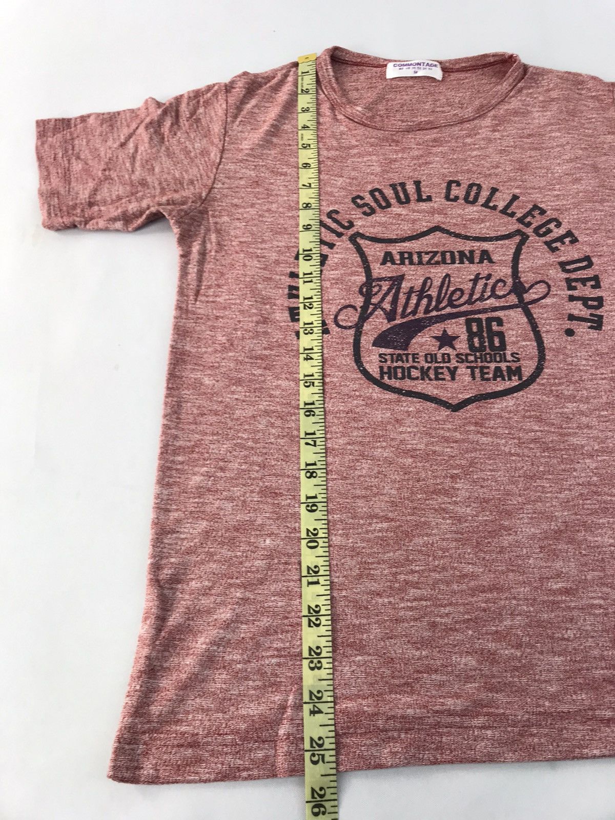 Japanese Brand Commontage Athletic Soul College Hockey Team Printed Tee Size US S / EU 44-46 / 1 - 9 Thumbnail