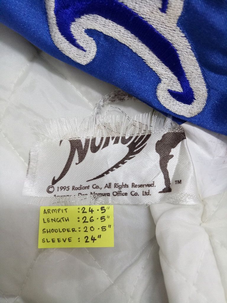 MLB 🔥🔥🔥©1995 Hideo Nomo L.A Dodgers MLB Baseball Jacket Size US L / EU 52-54 / 3 - 11 Thumbnail