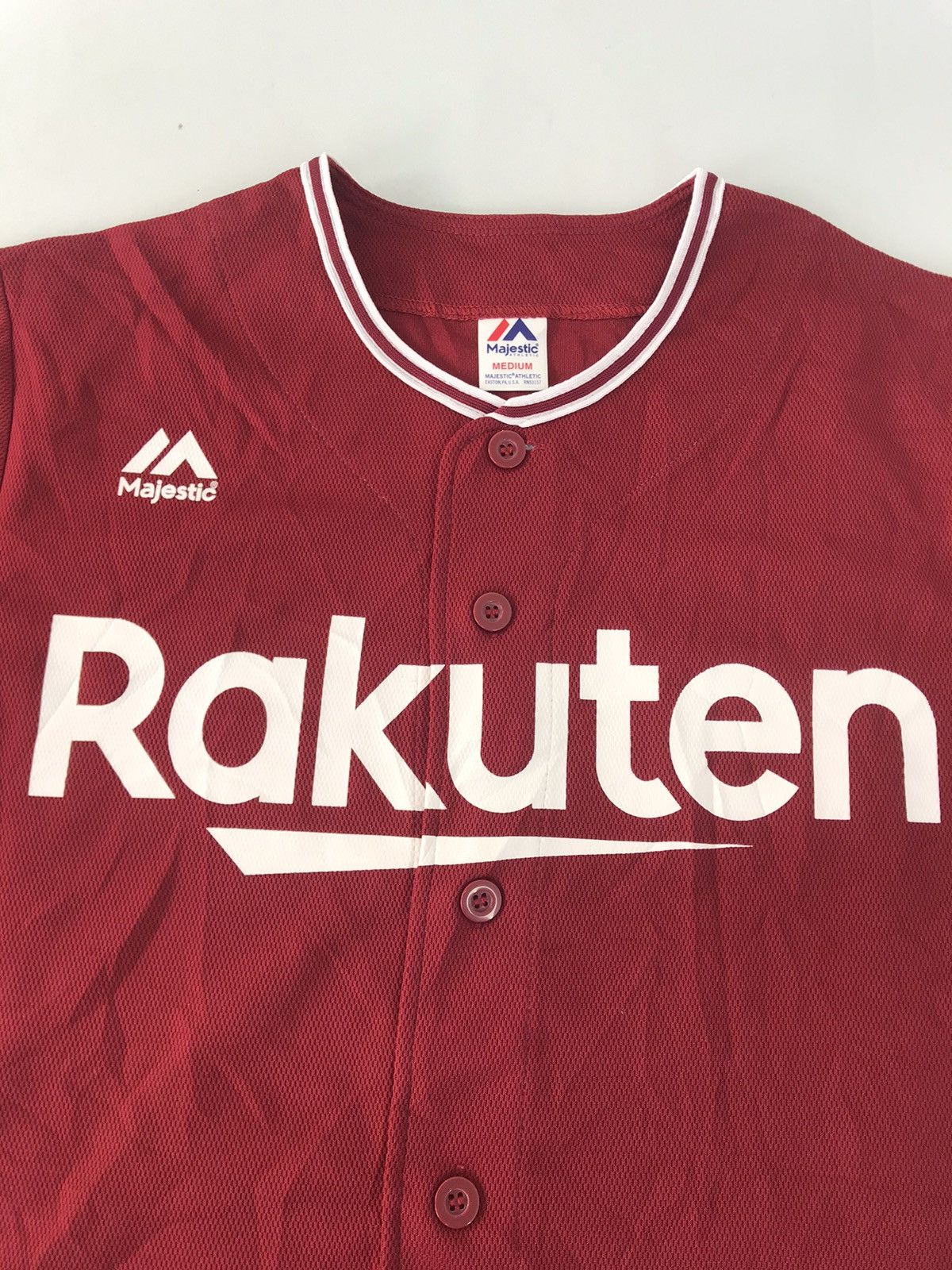 Majestic Majestic Rakuten NPB Japan Baseball Jersey Shirt Button Up Size US M / EU 48-50 / 2 - 2 Thumbnail