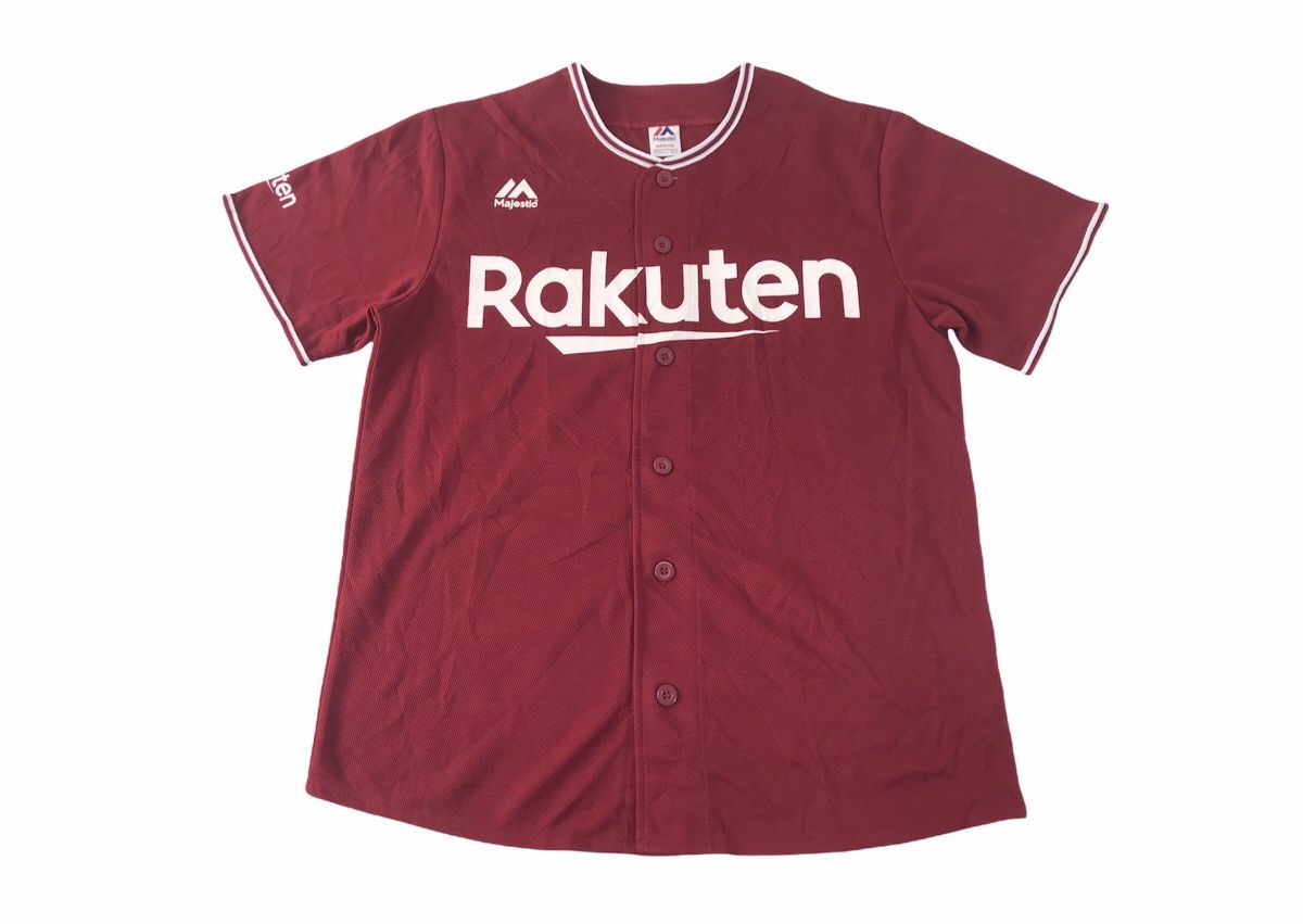 Majestic Majestic Rakuten NPB Japan Baseball Jersey Shirt Button Up Size US M / EU 48-50 / 2 - 1 Thumbnail