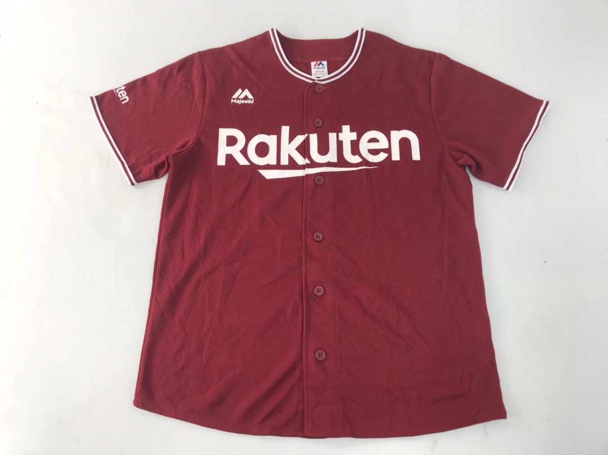 Majestic Majestic Rakuten NPB Japan Baseball Jersey Shirt Button Up Size US M / EU 48-50 / 2 - 3 Thumbnail