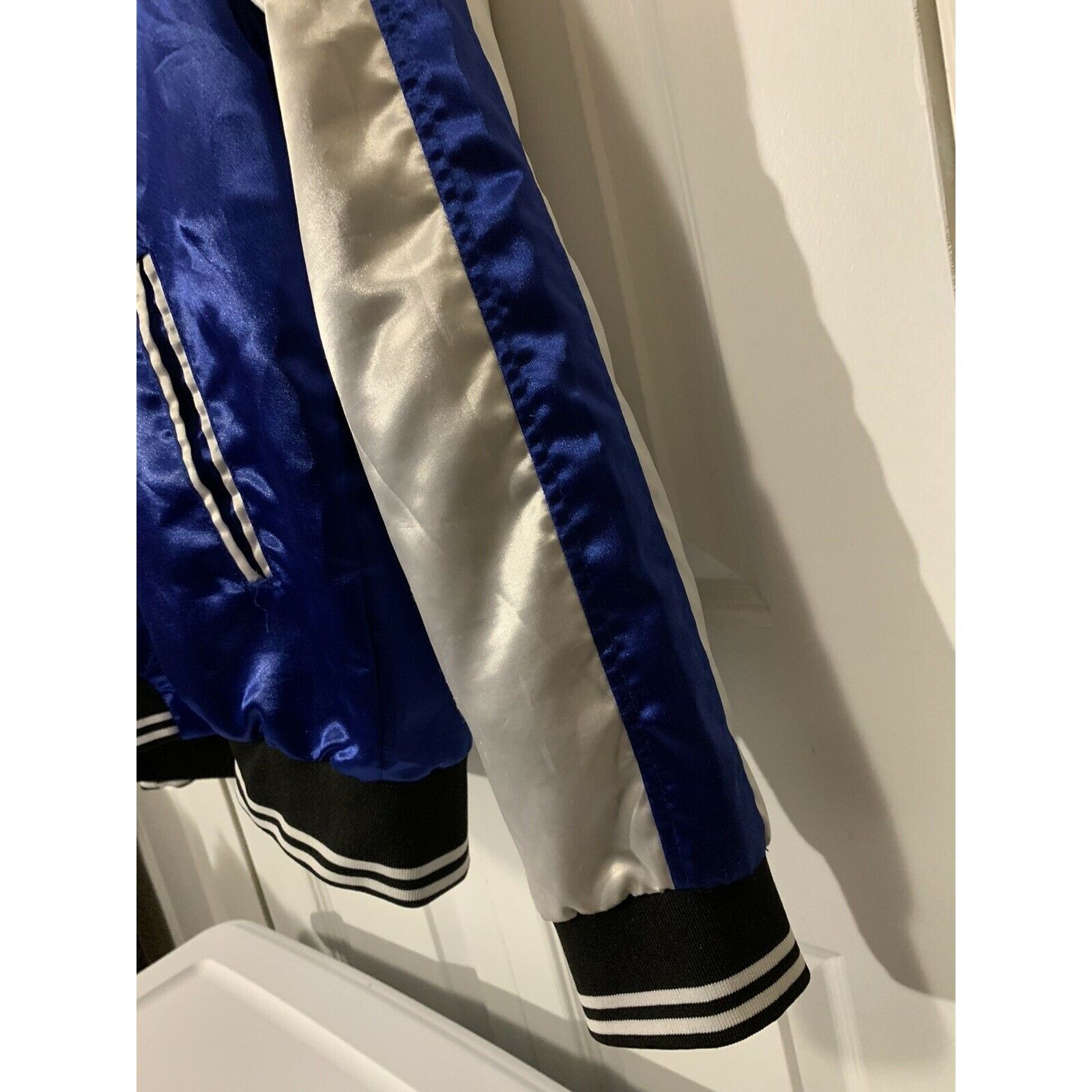 Kayden K Kayden k Koi Fish Baseball Style Jacket Full Zip Blue White Size US XL / EU 56 / 4 - 5 Thumbnail