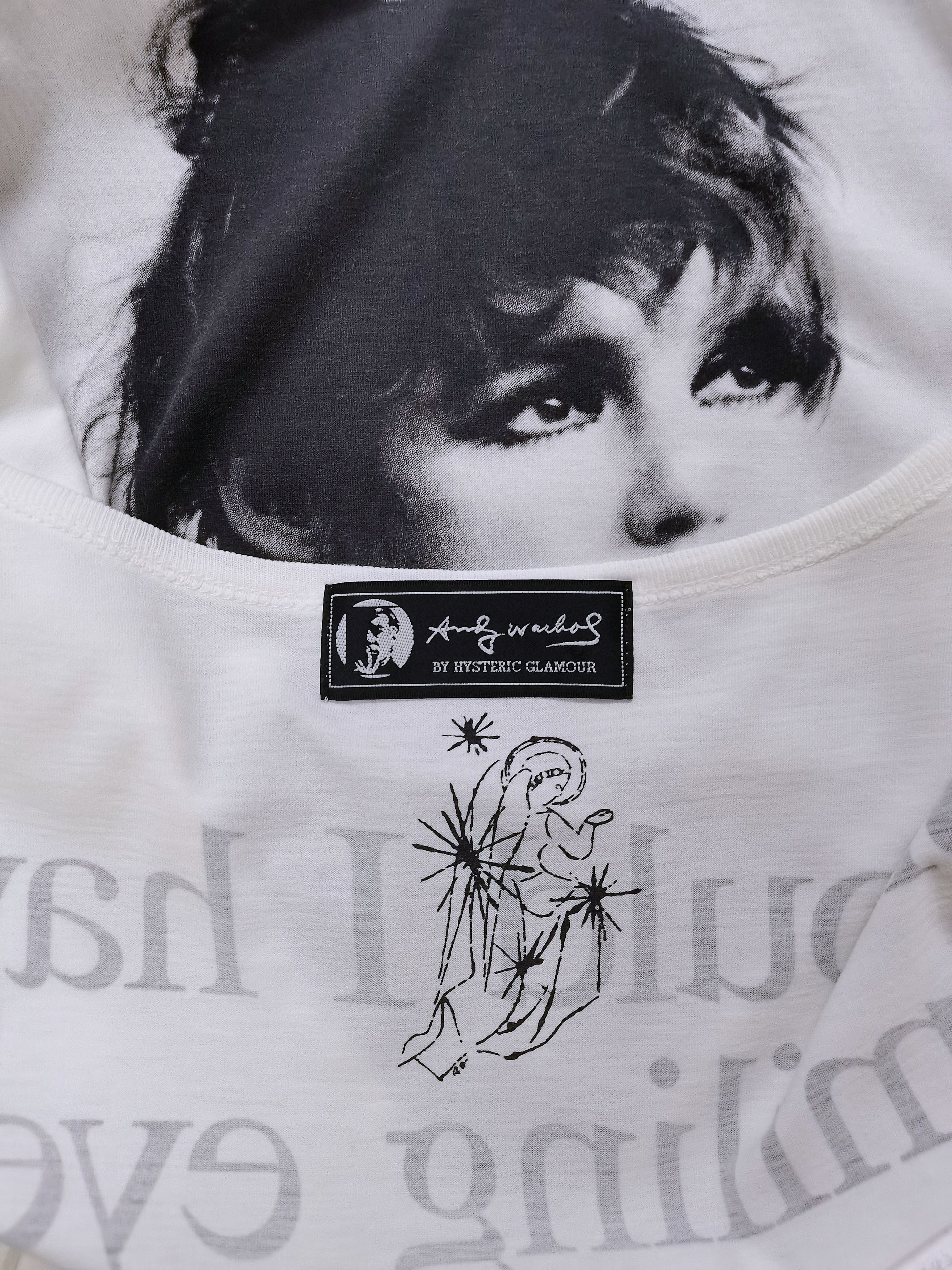 Andy Warhol × Hysteric Glamour Hysteric Glamour X Andy Warhol ©2008 Punk Girl T-shirt Rare Size XS / US 0-2 / IT 36-38 - 16 Thumbnail