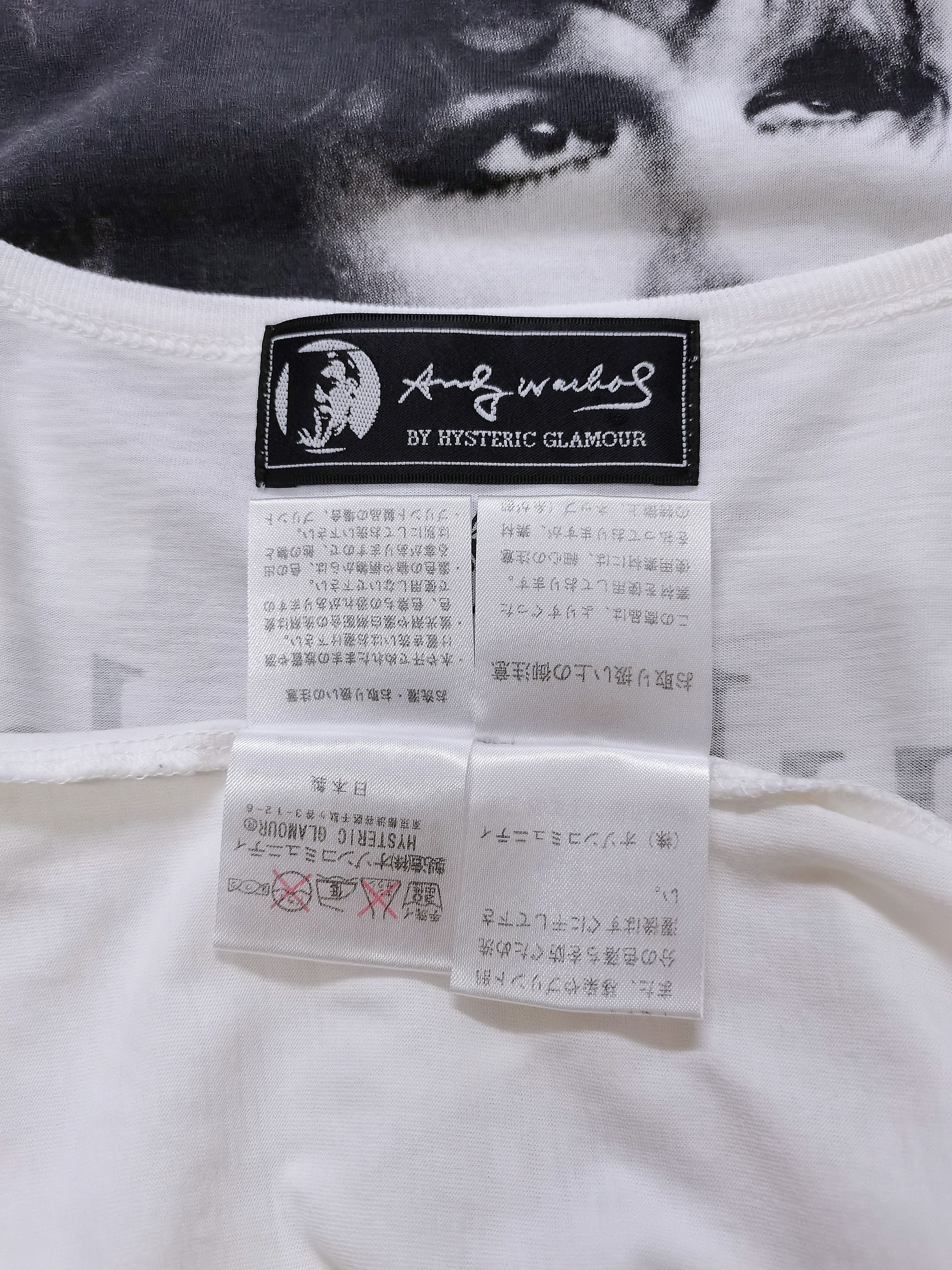 Andy Warhol × Hysteric Glamour Hysteric Glamour X Andy Warhol ©2008 Punk Girl T-shirt Rare Size XS / US 0-2 / IT 36-38 - 18 Thumbnail