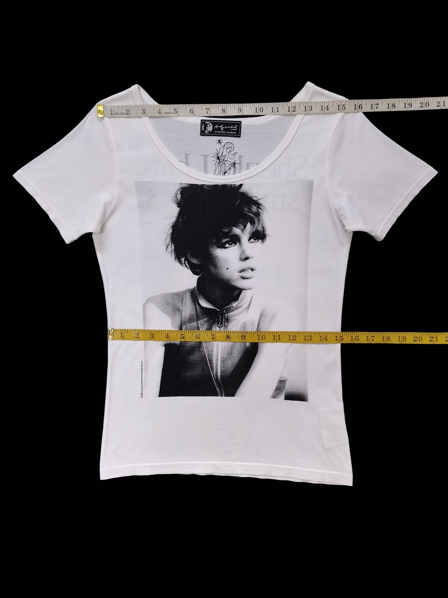 Andy Warhol × Hysteric Glamour Hysteric Glamour X Andy Warhol ©2008 Punk Girl T-shirt Rare Size XS / US 0-2 / IT 36-38 - 14 Thumbnail